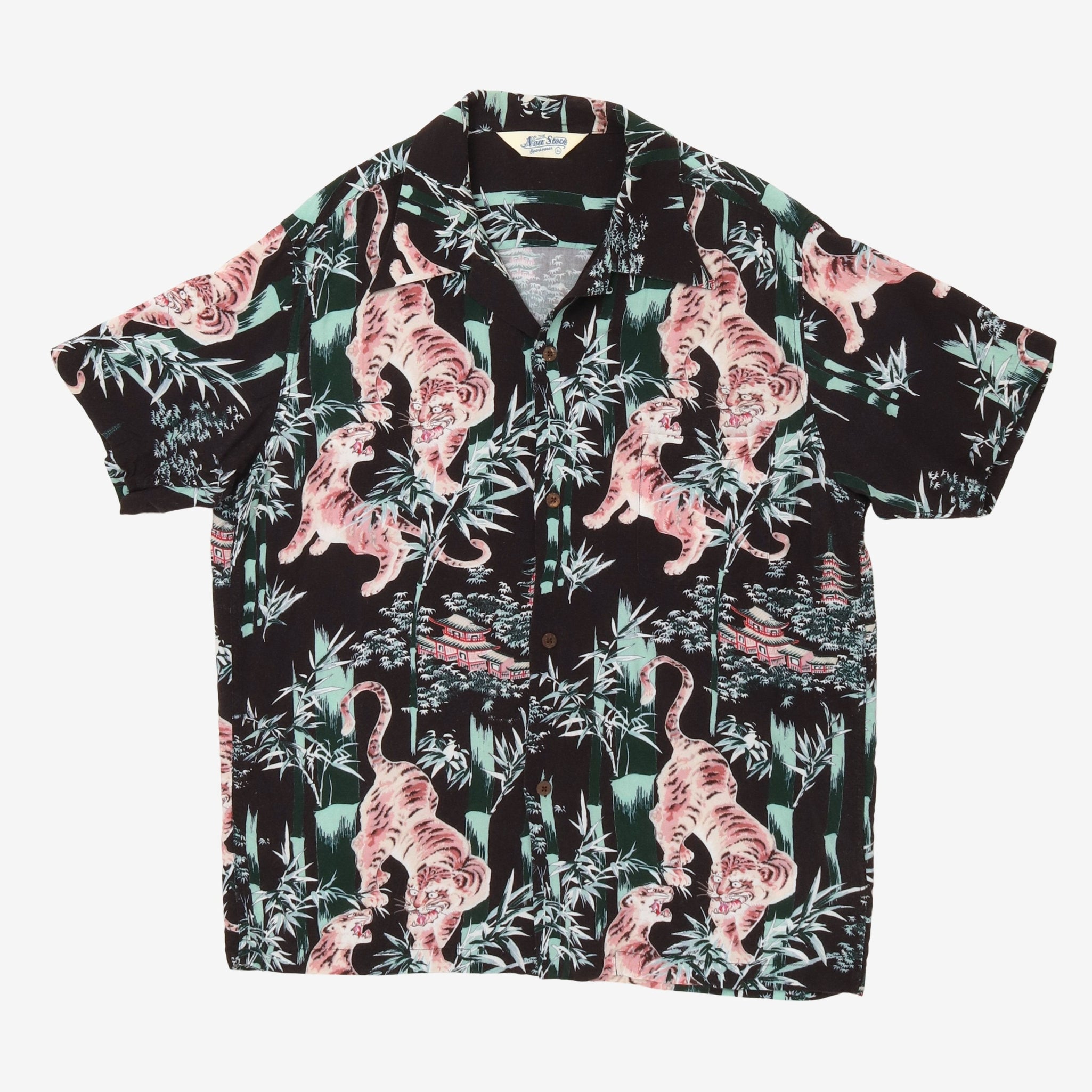 Tiger Print Hawaiian Shirt