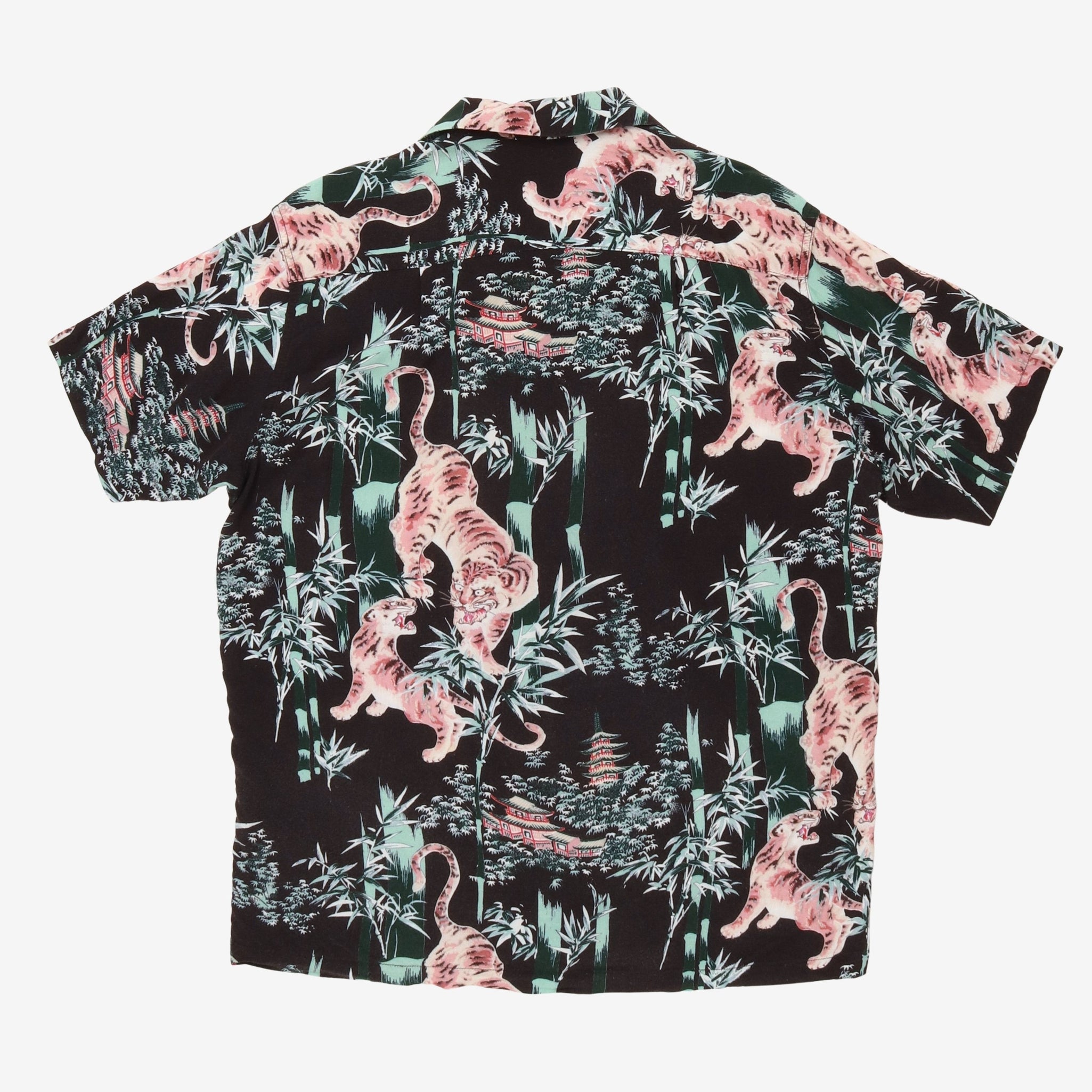 Tiger Print Hawaiian Shirt