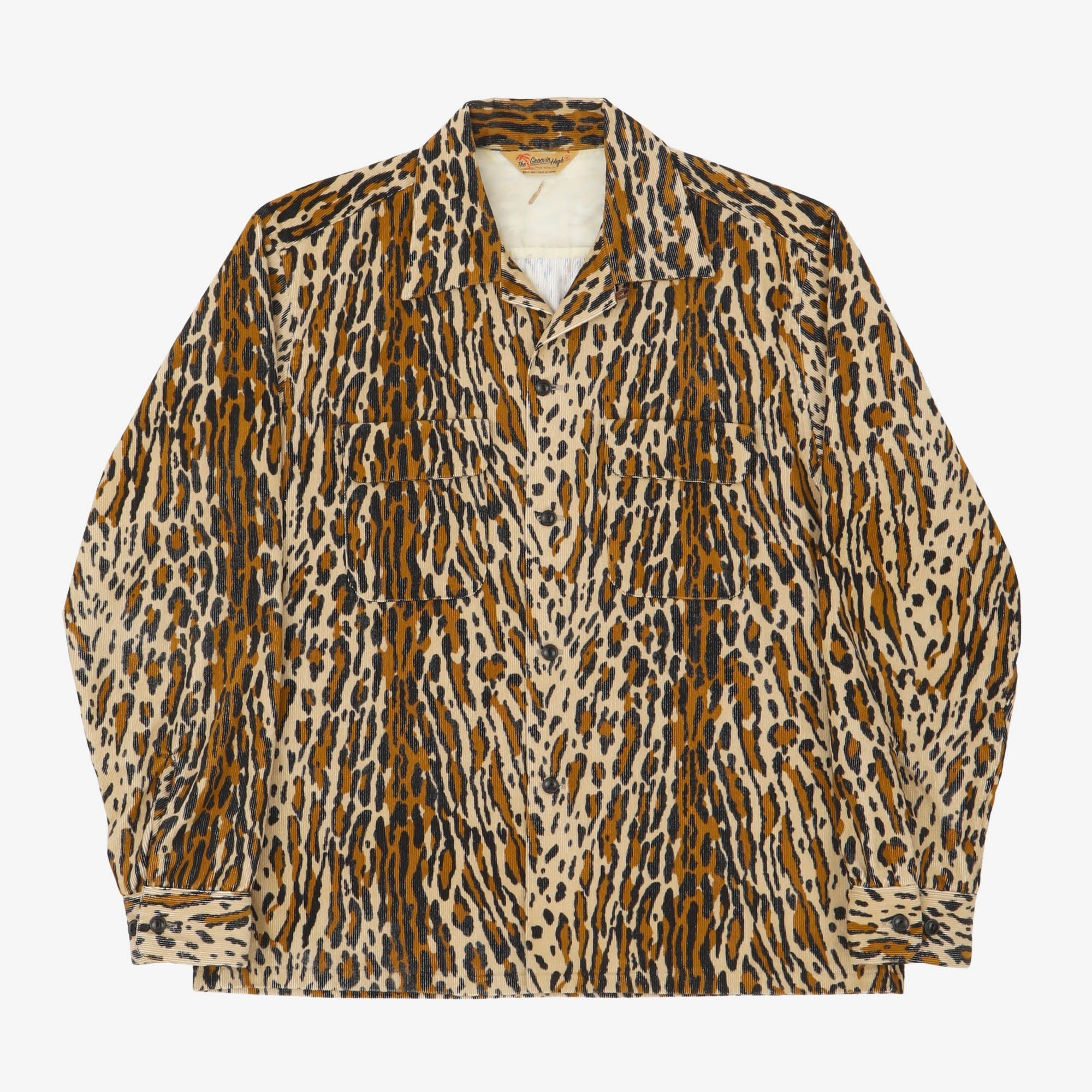 Leopard Print Corduroy Shirt