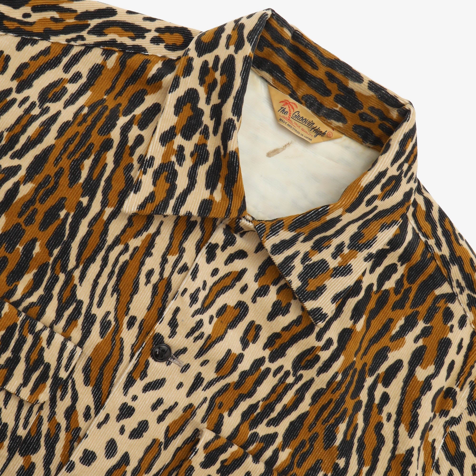 Leopard Print Corduroy Shirt