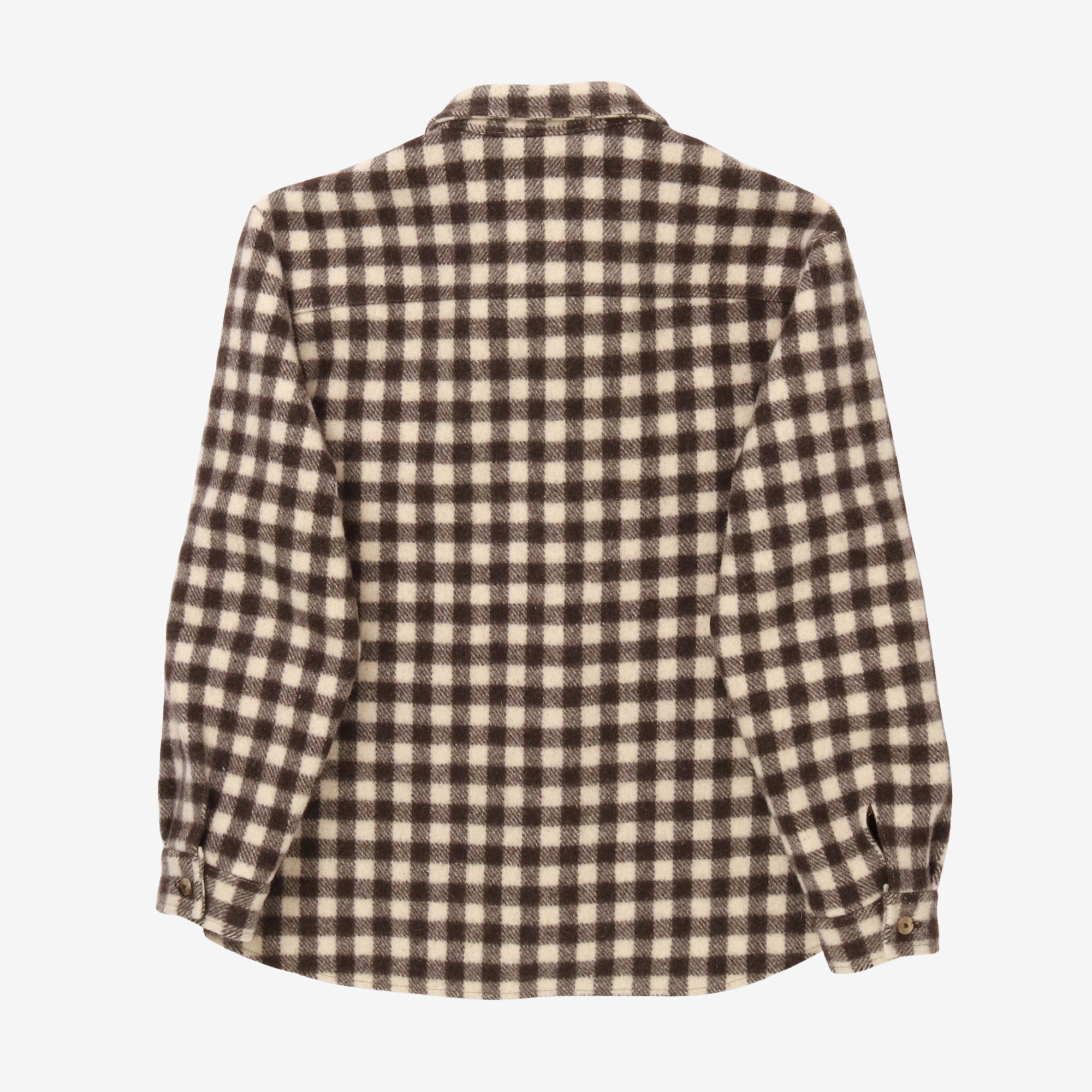 Houndstooth Wool Overshirt