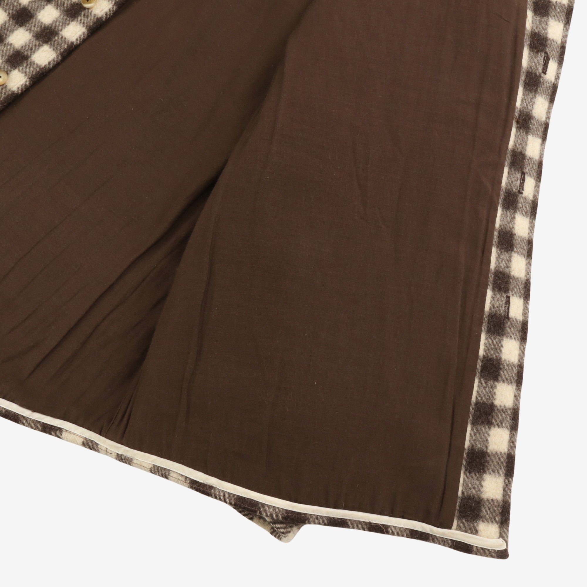 Houndstooth Wool Overshirt