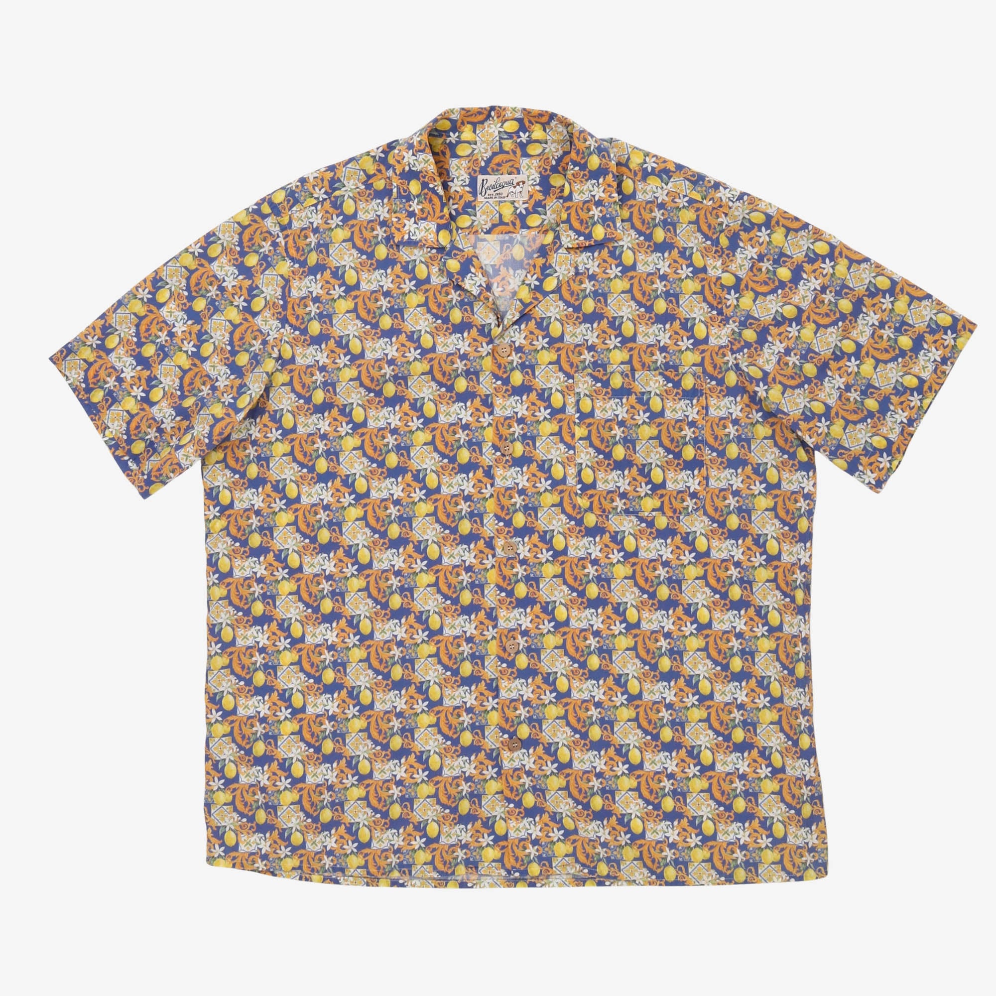 Lemon Camp Collar Shirt