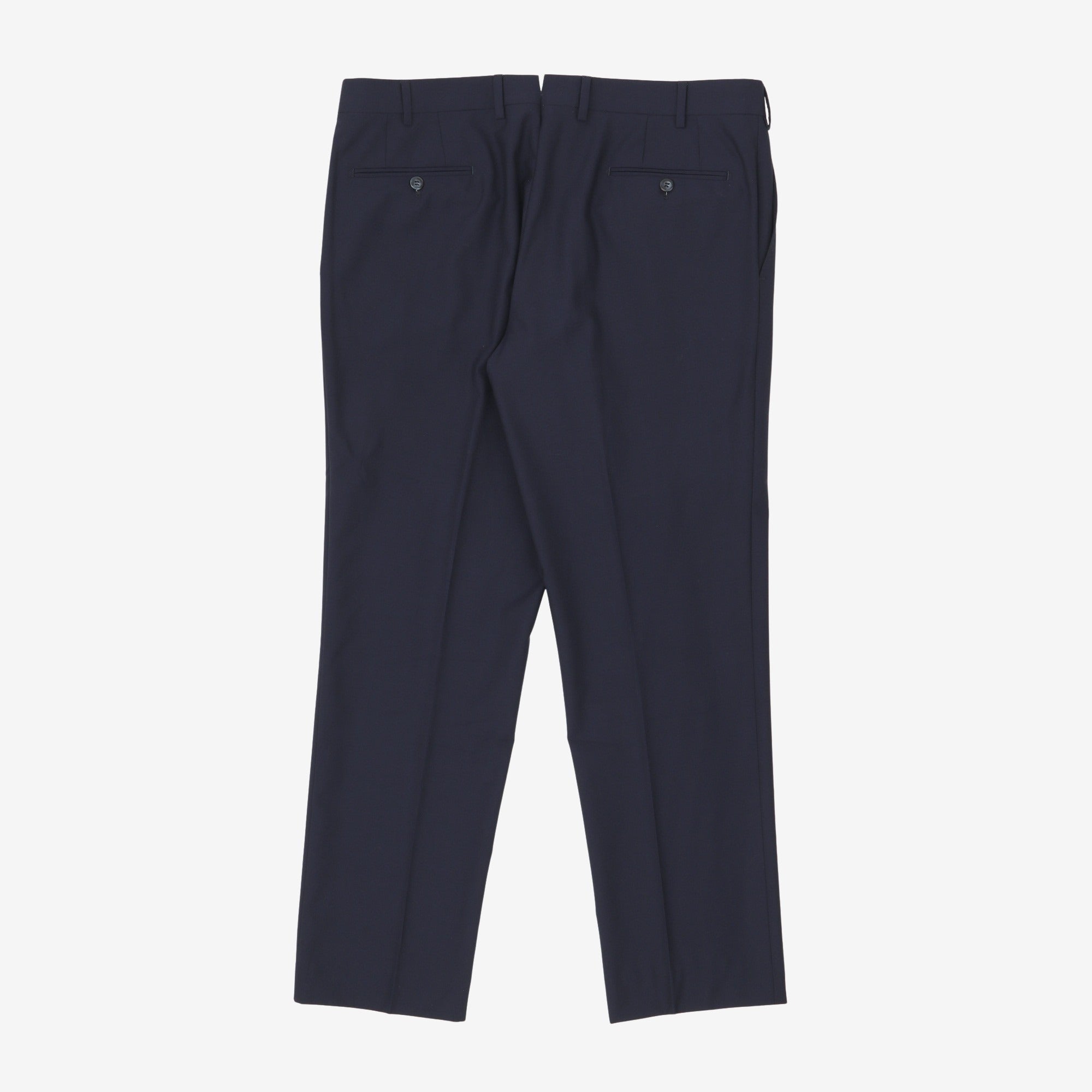 Wool Flat Front Trousers (36W x 29.5L)