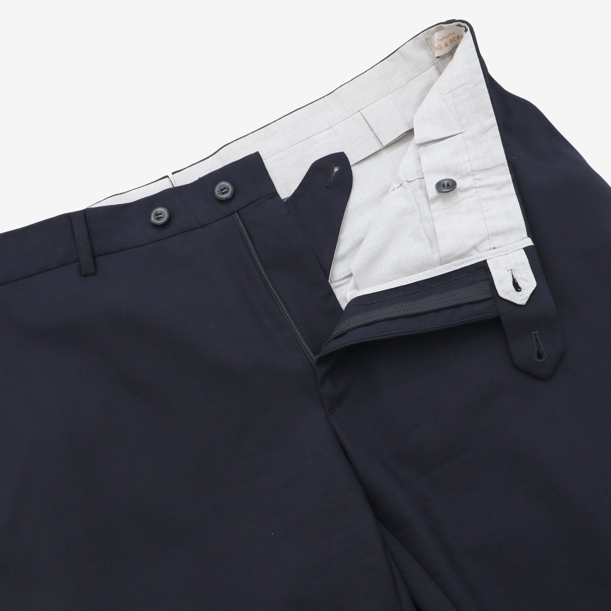 Wool Flat Front Trousers (36W x 29.5L)