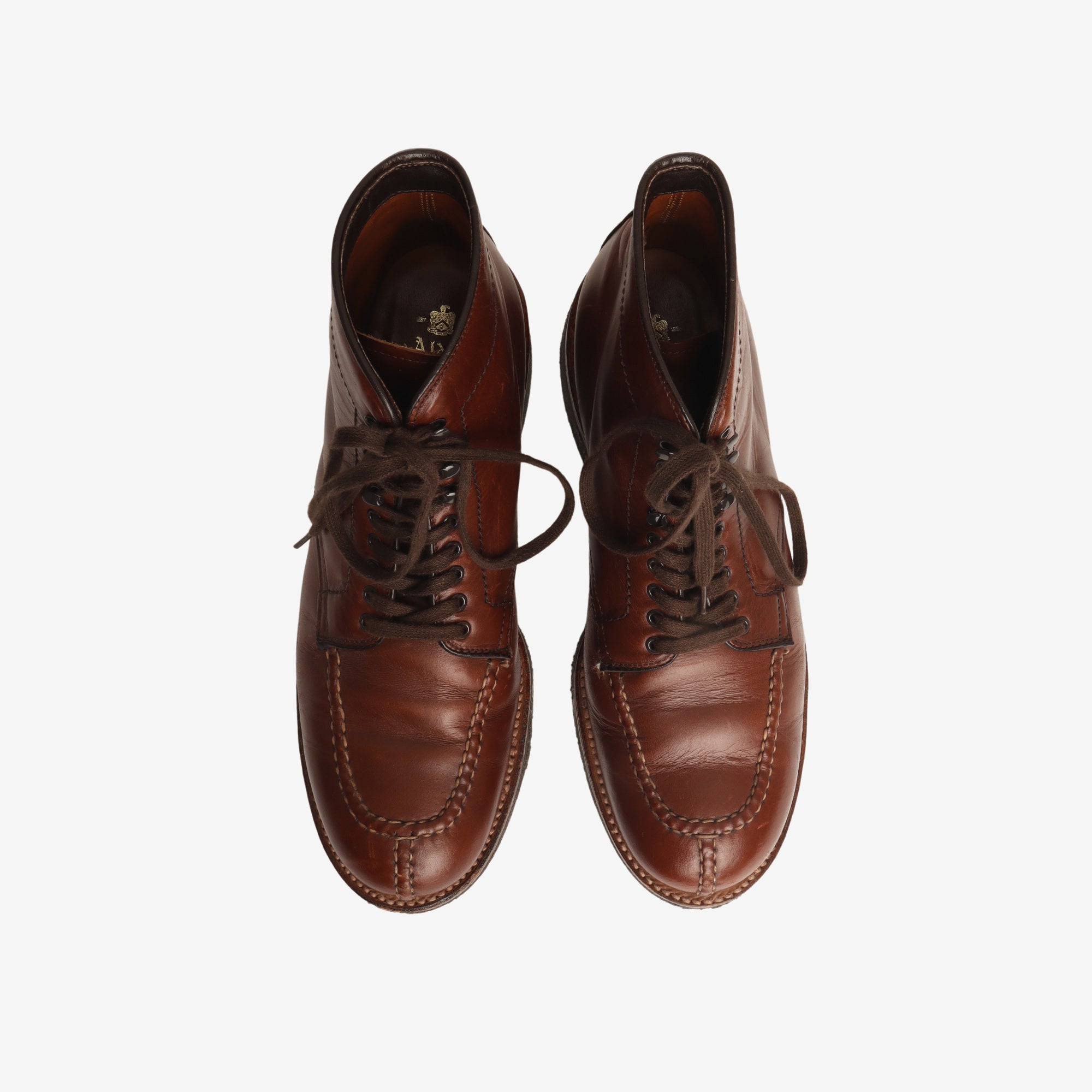 45407 Leather Wing Tip Boots