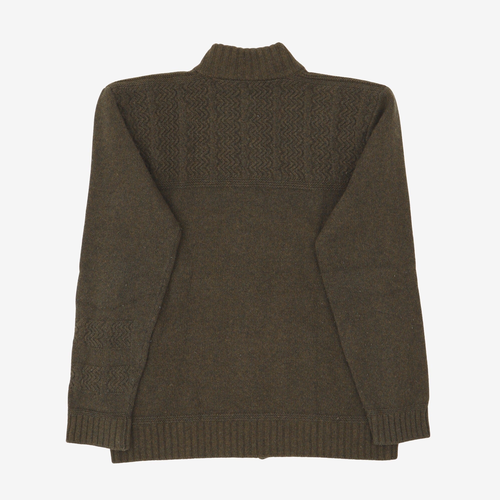 Aran Zip Cardigan