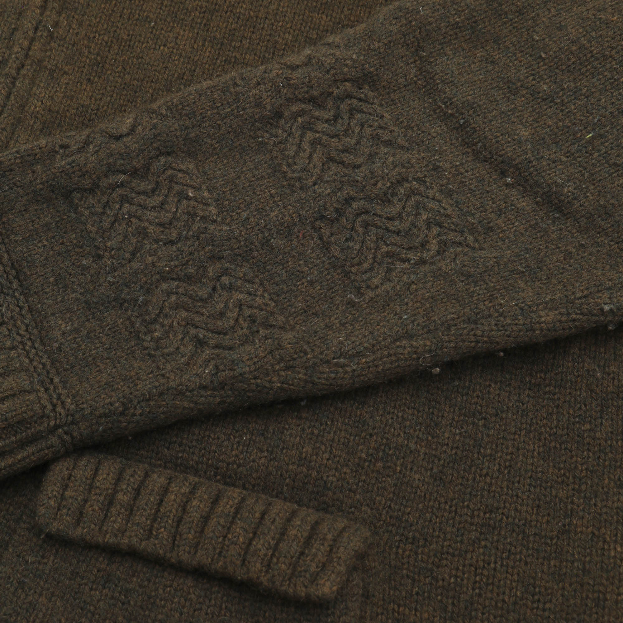 Aran Zip Cardigan