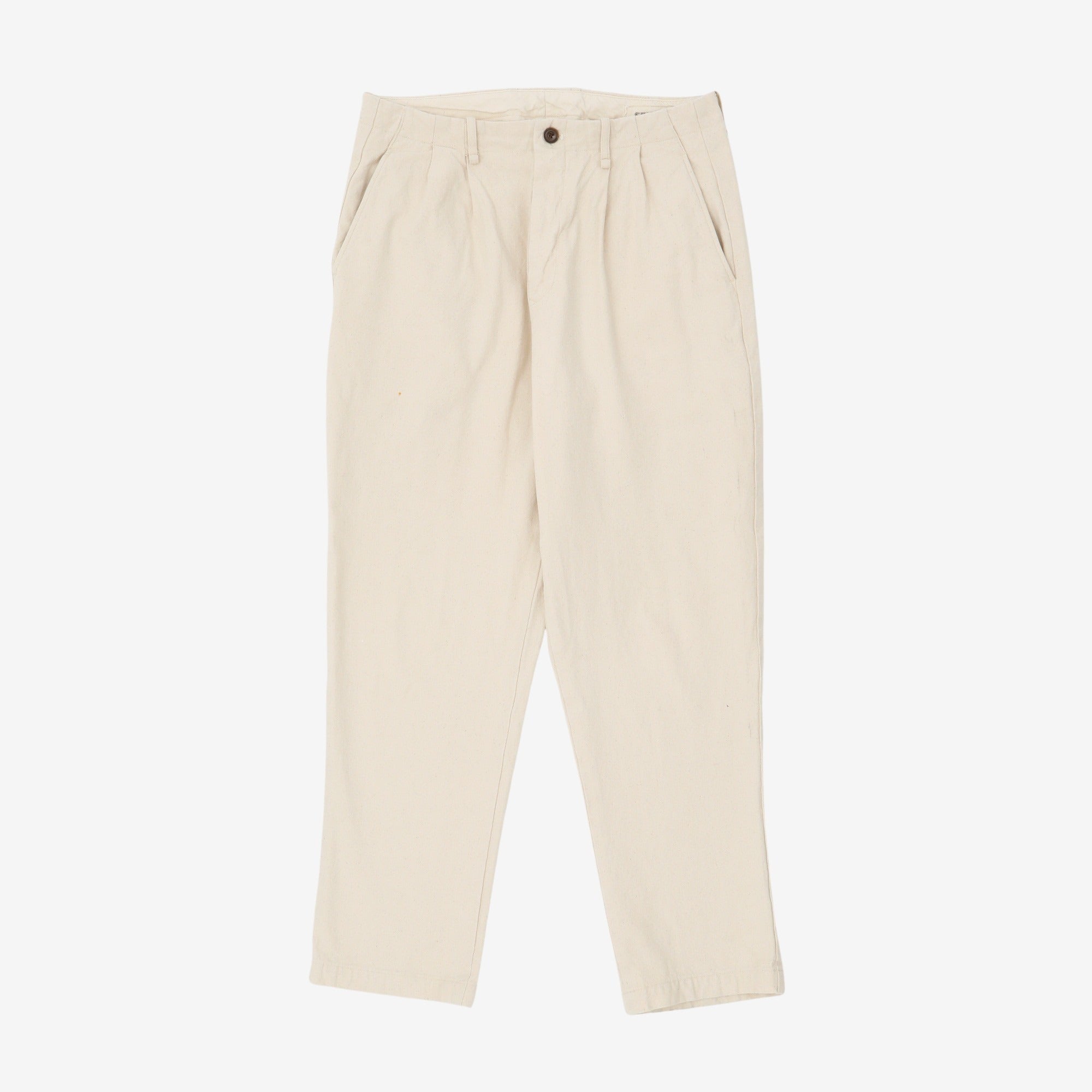 Canvas Tapered Trousers