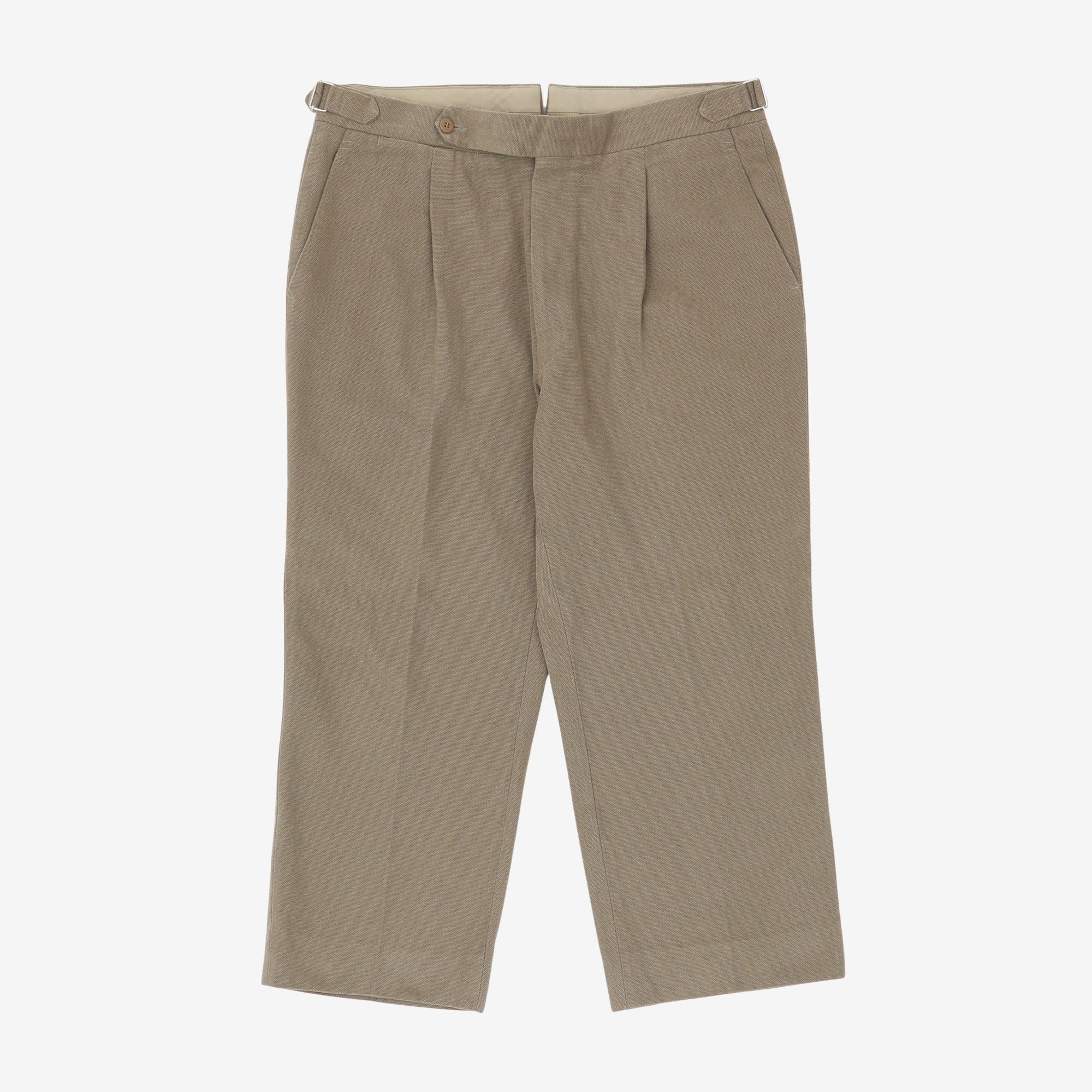 Basketweave Pleated Trouser (34W x 24L)