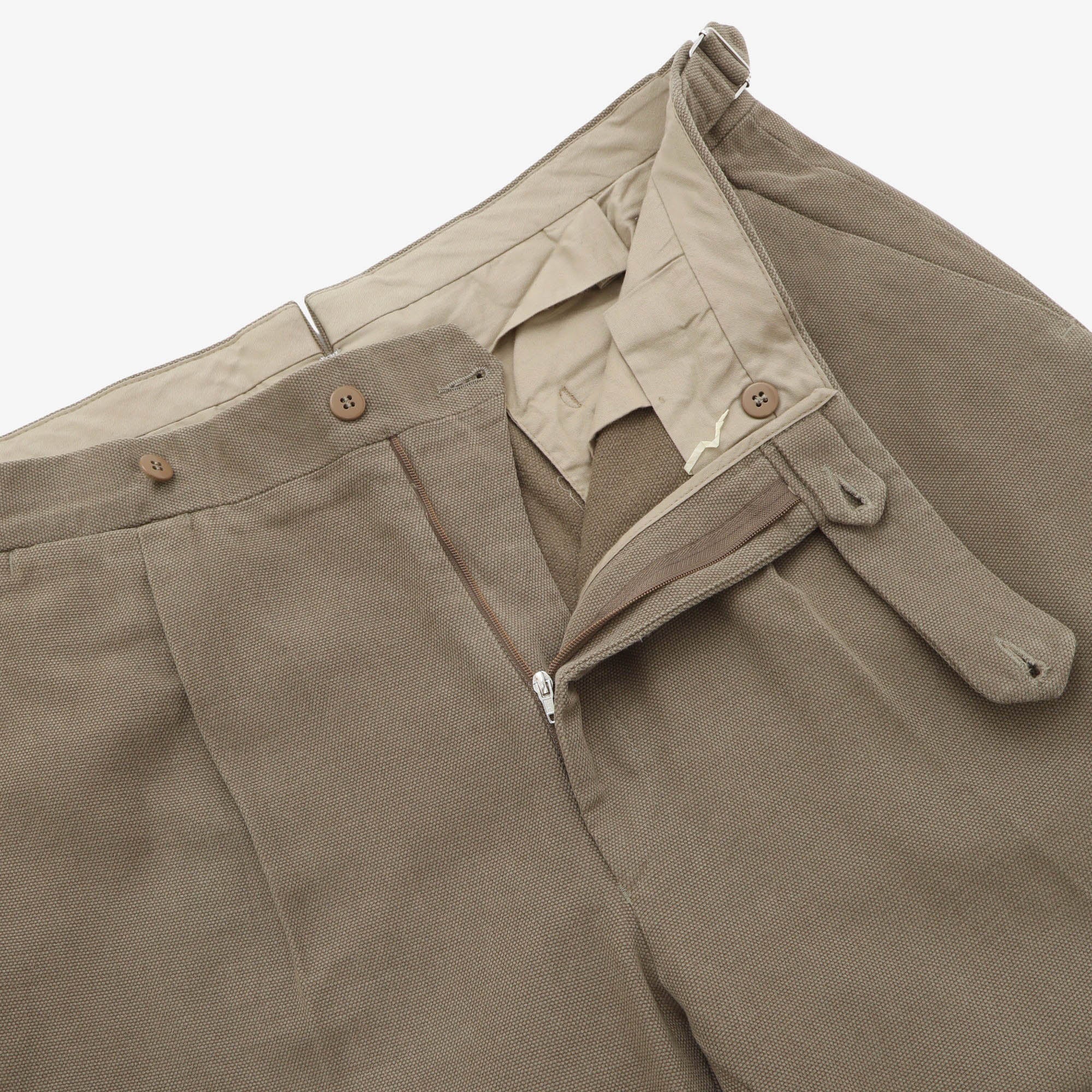 Basketweave Pleated Trouser (34W x 24L)