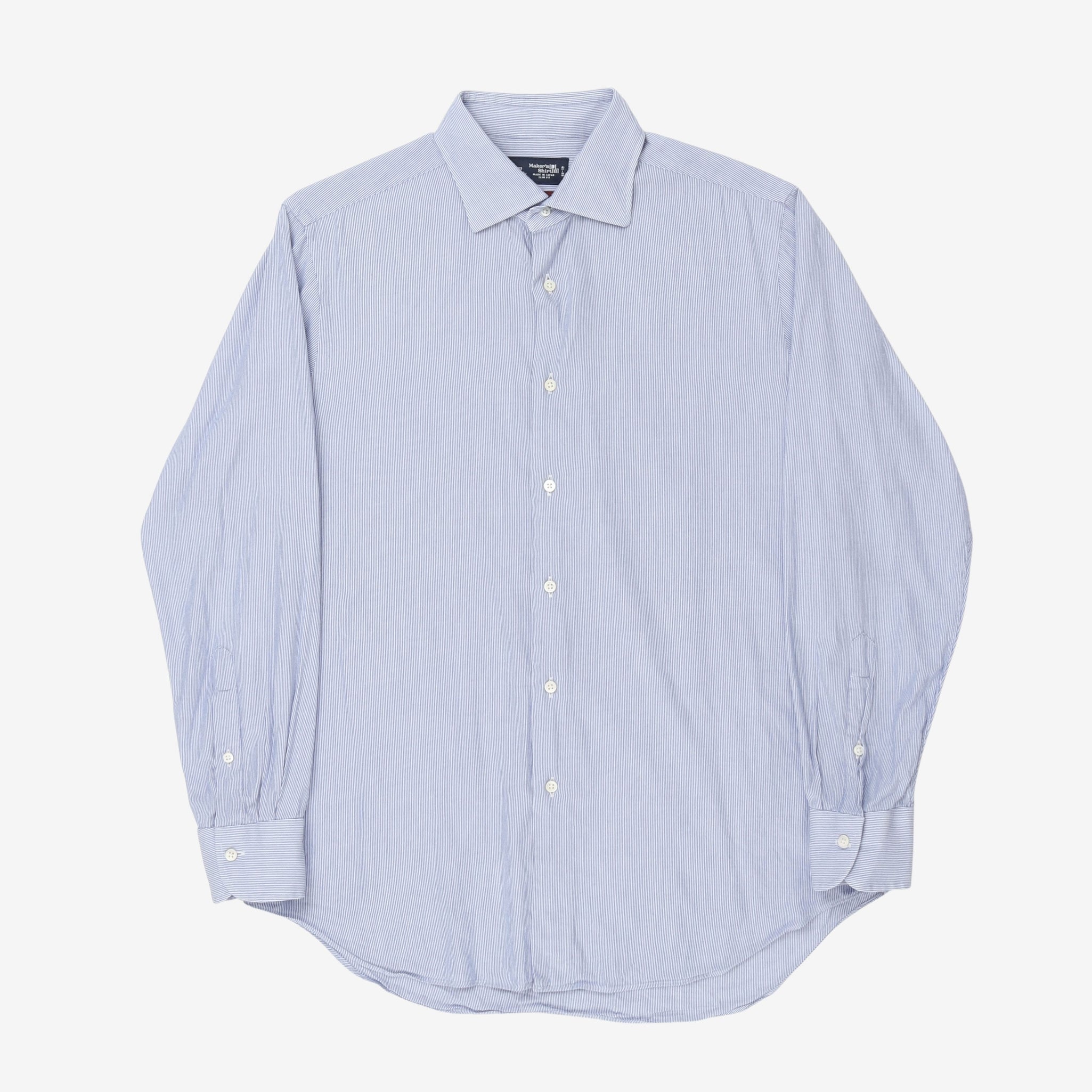 Spread Stripe Collar Shirt