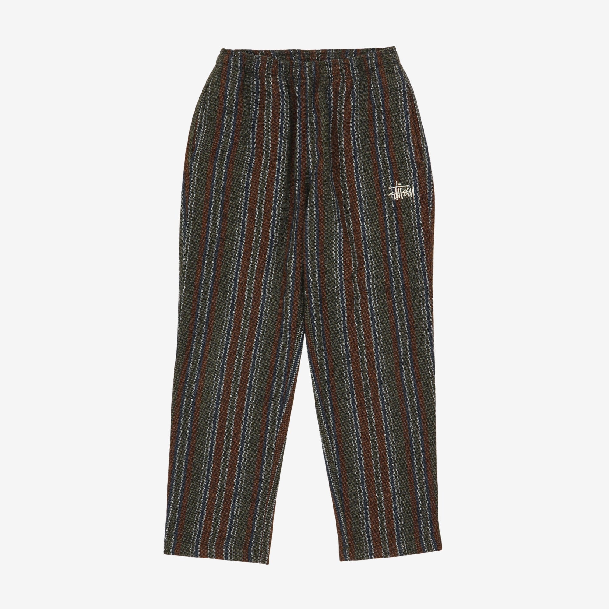 Wool Stripe Relaxed Pant