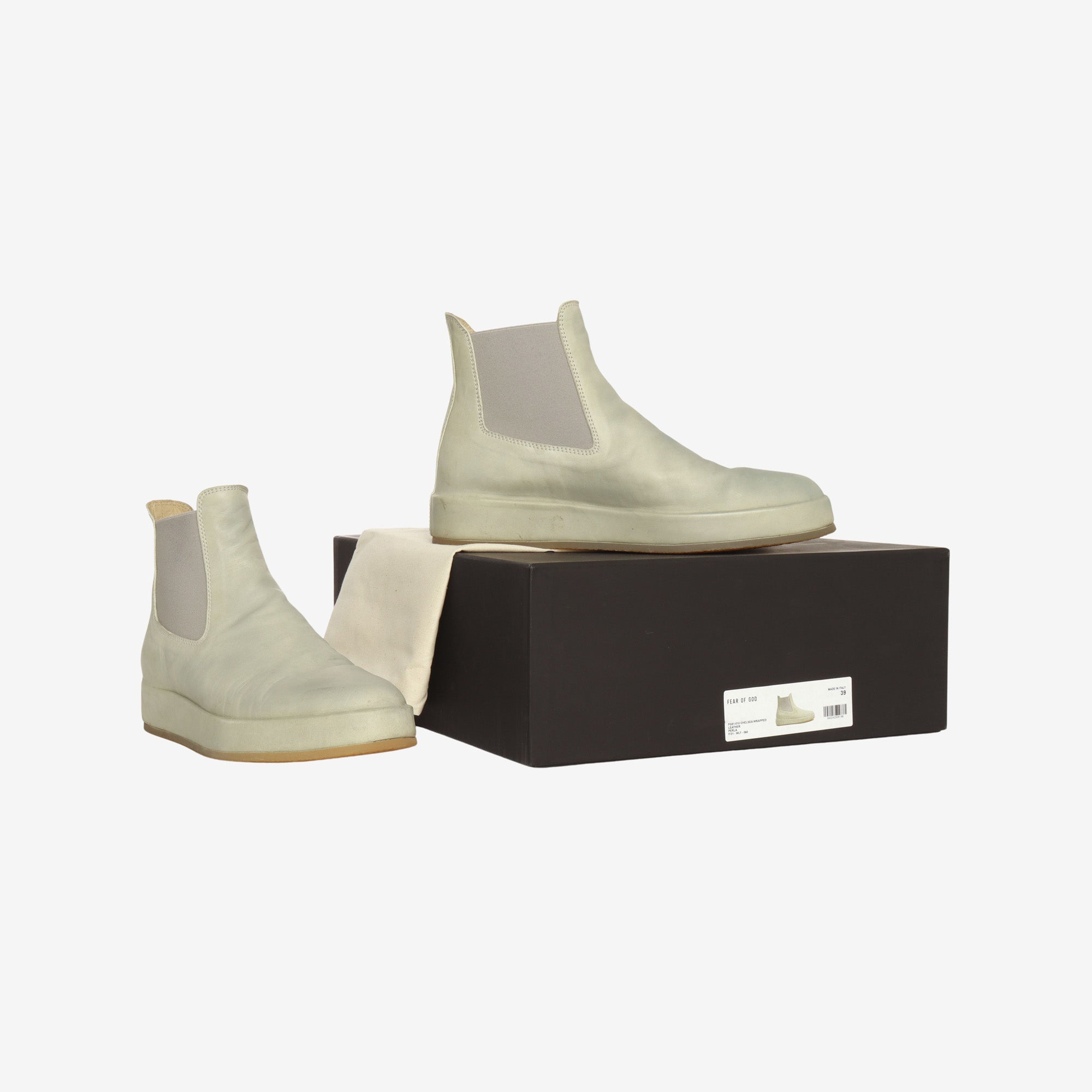 Leather Wrapped Chelsea Boots