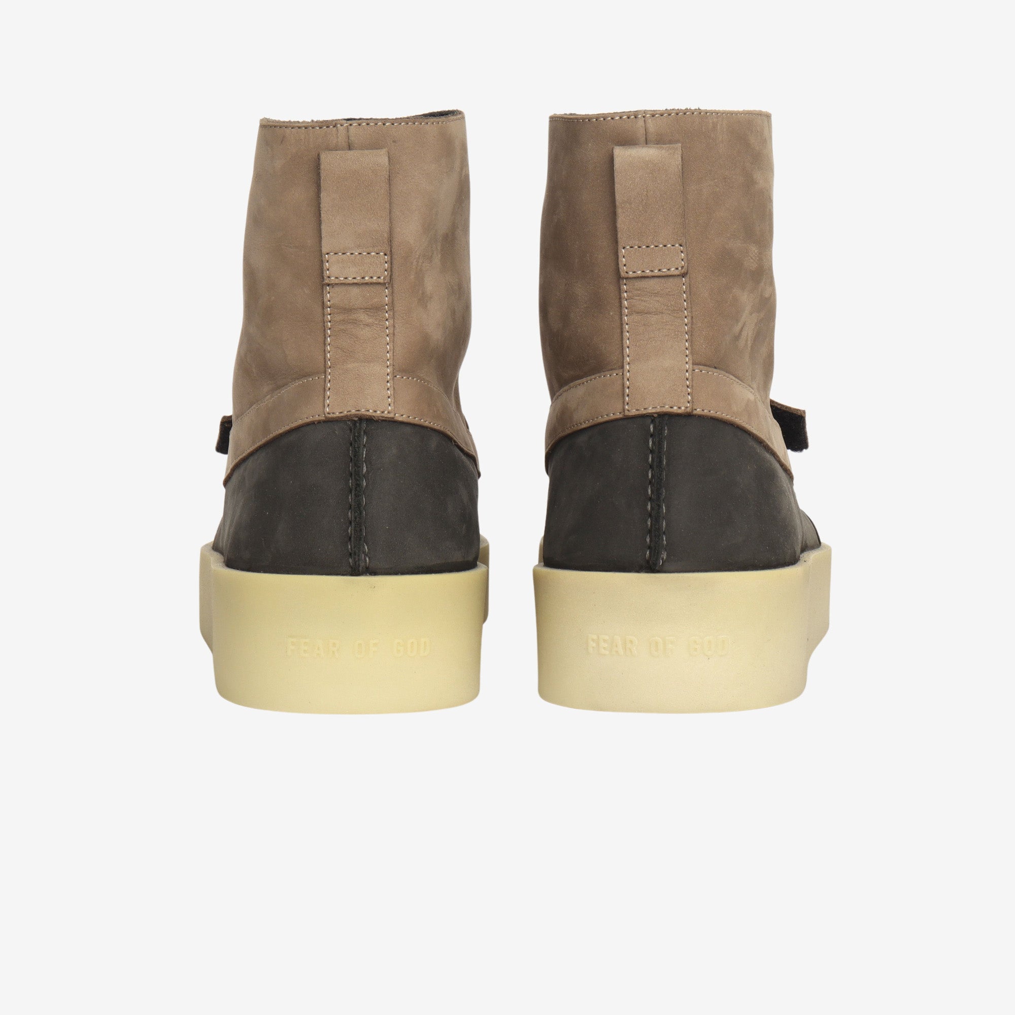 Panelled Nubuck Duck Boots