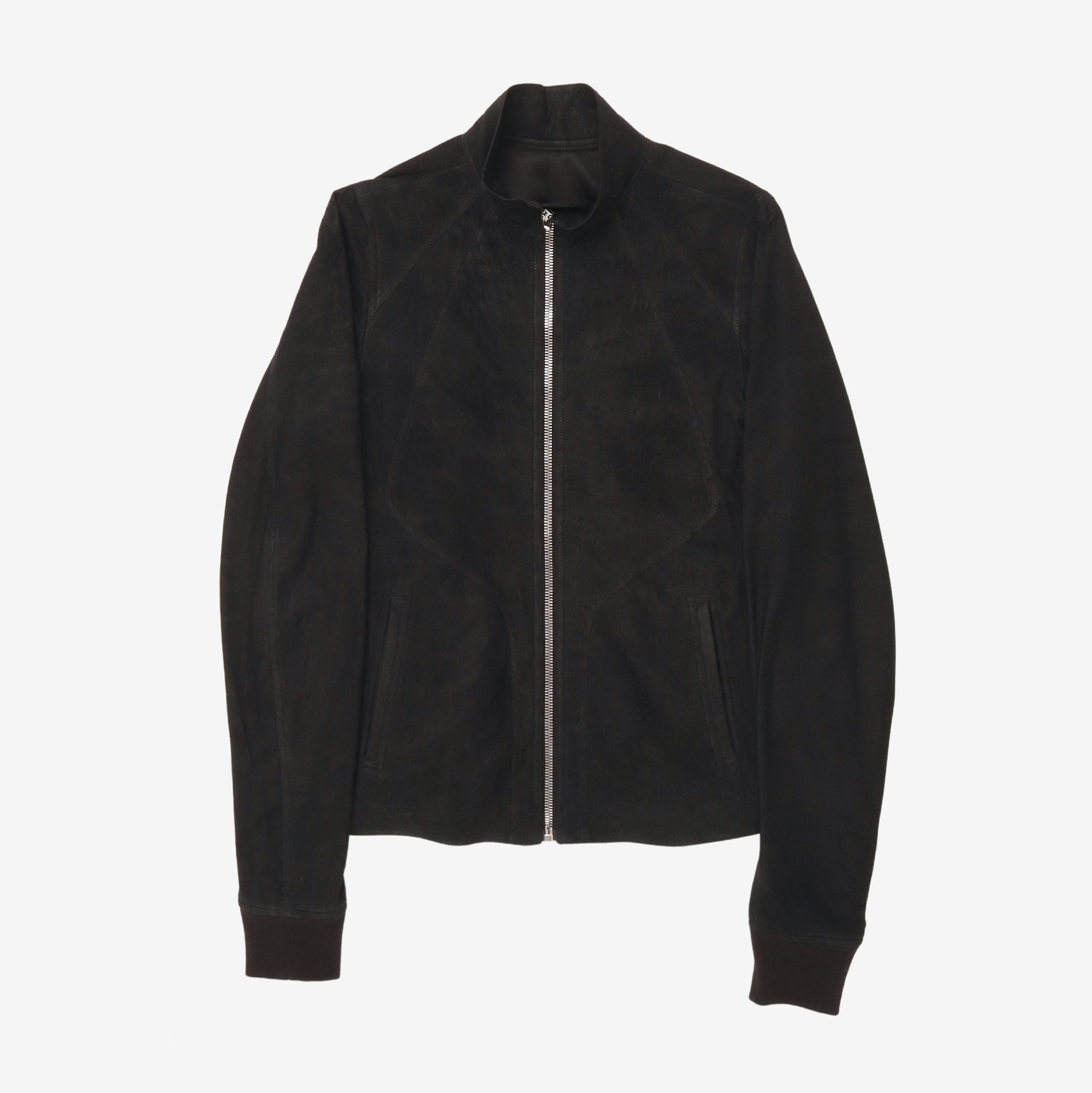 Suede Intarsia Jacket