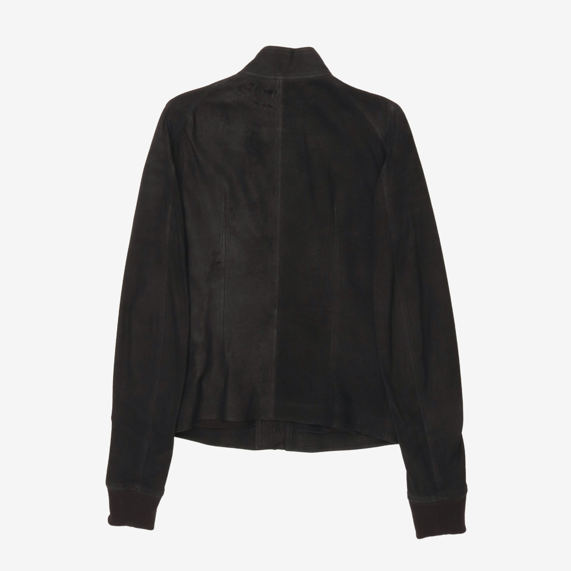 Suede Intarsia Jacket