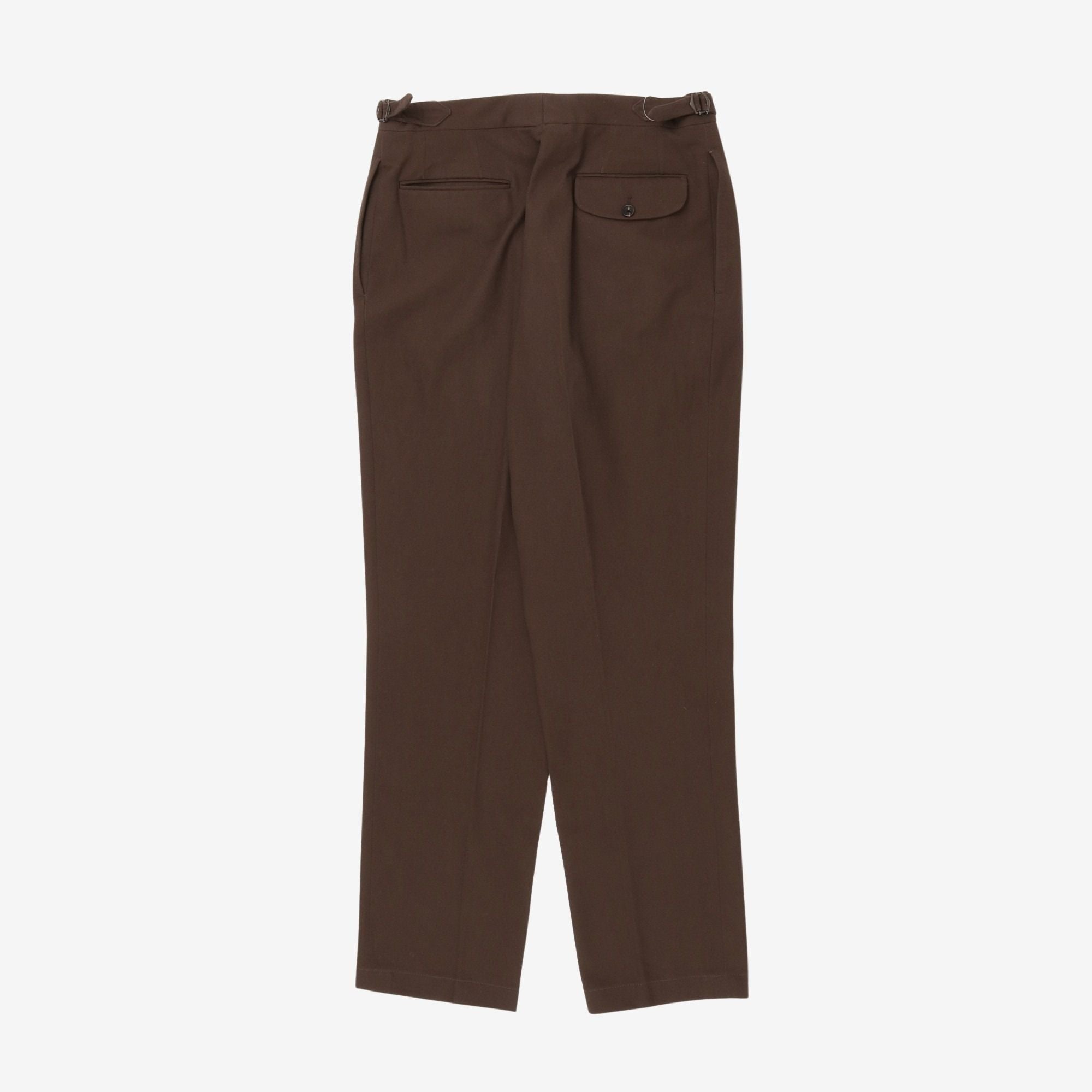 Flat Front Wool Trouser (33W x 31L)