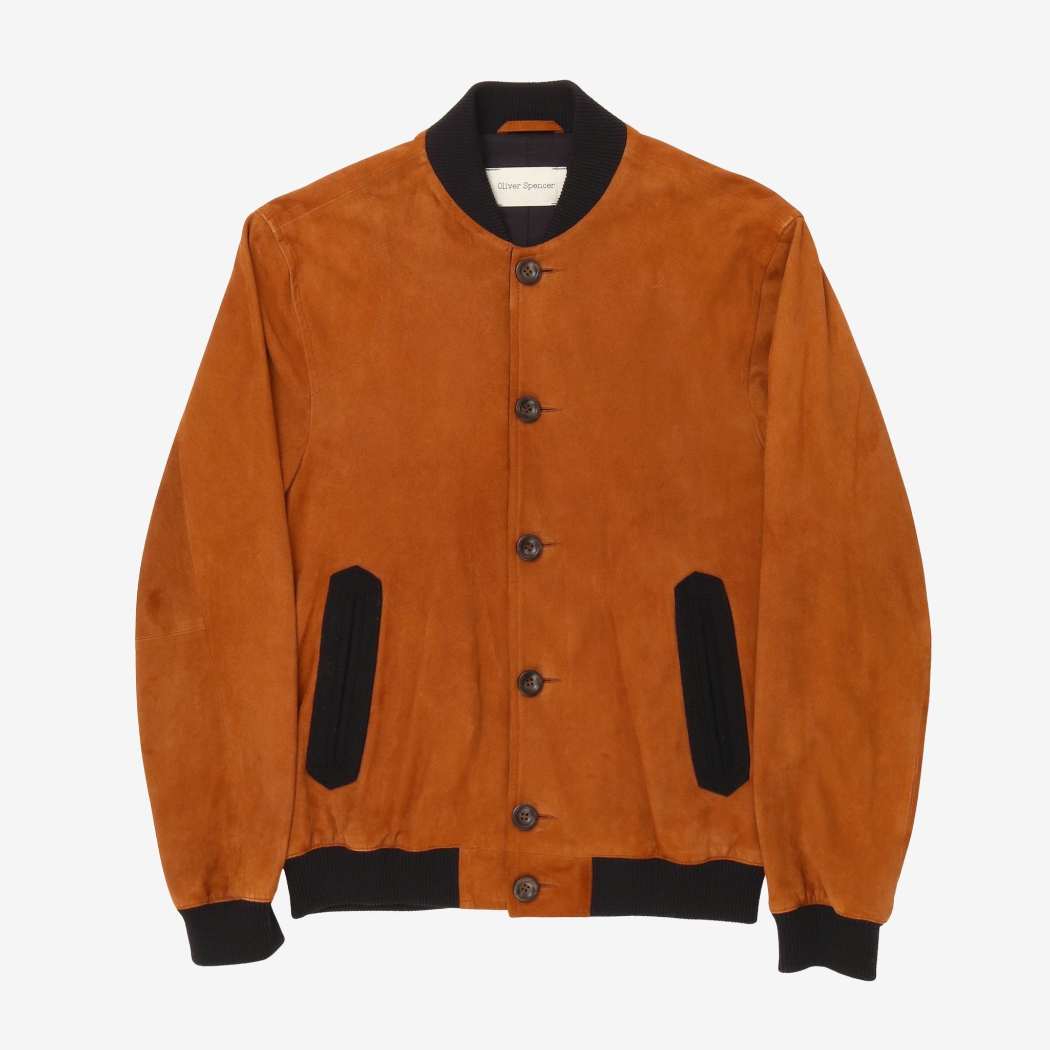 Suede Bomber Jacket