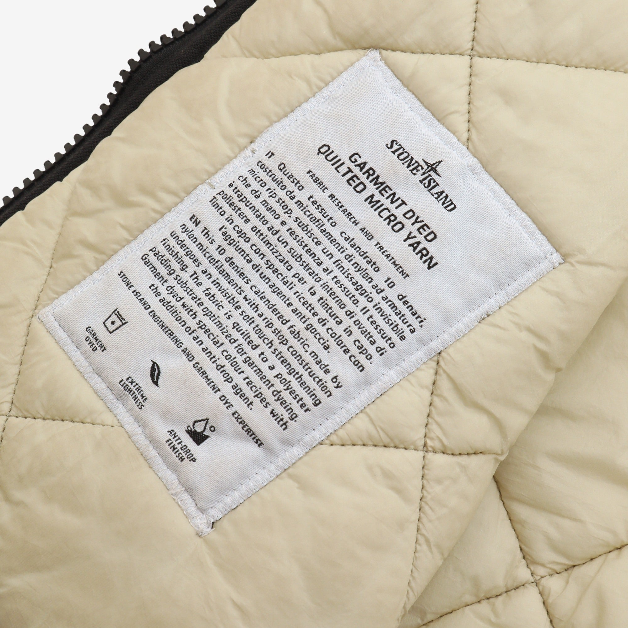 Garment Dyed Quilted Micro Yarn Jacket