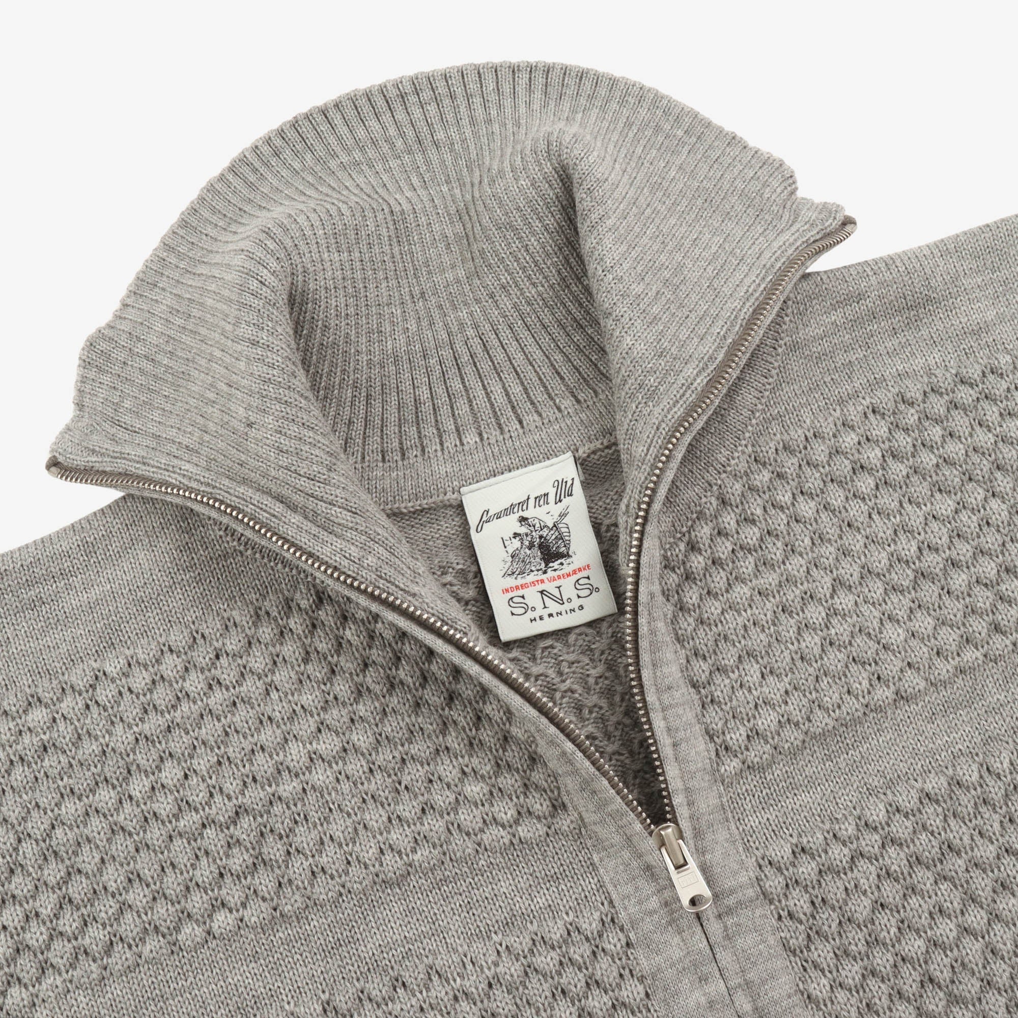 Fisherman Full Zip Sweater