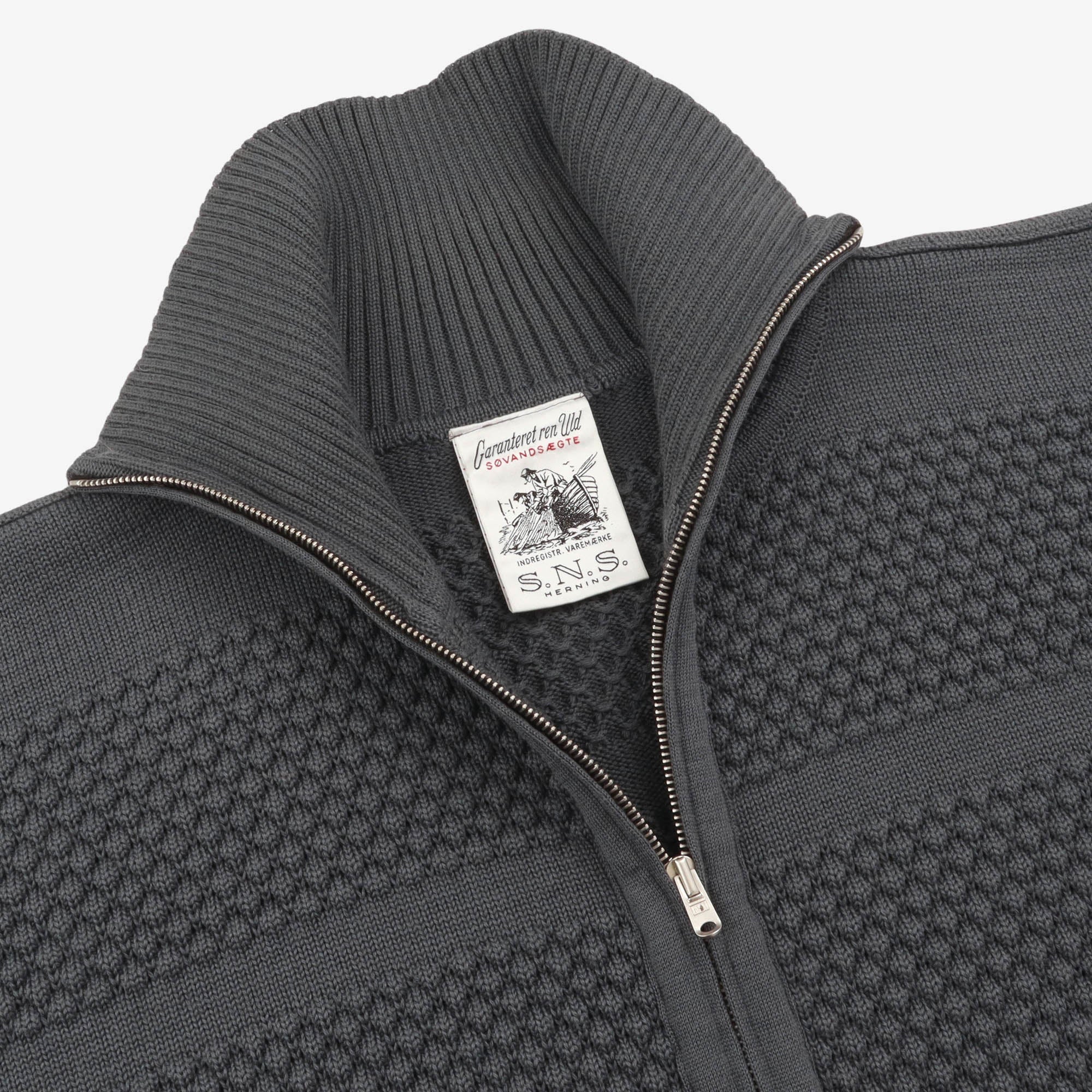 Fisherman Full Zip Sweater