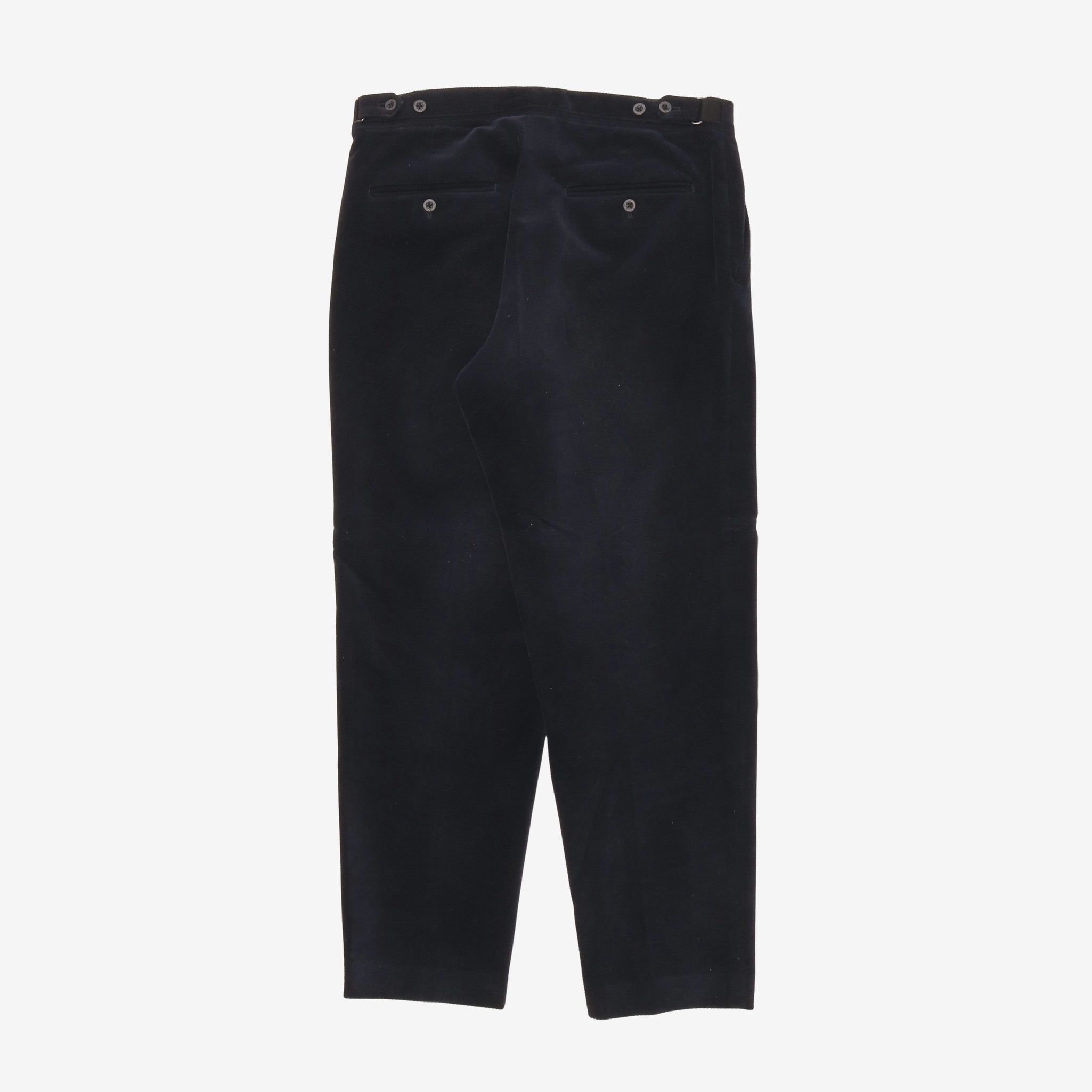 Waffle Corduroy Side Tab Trousers