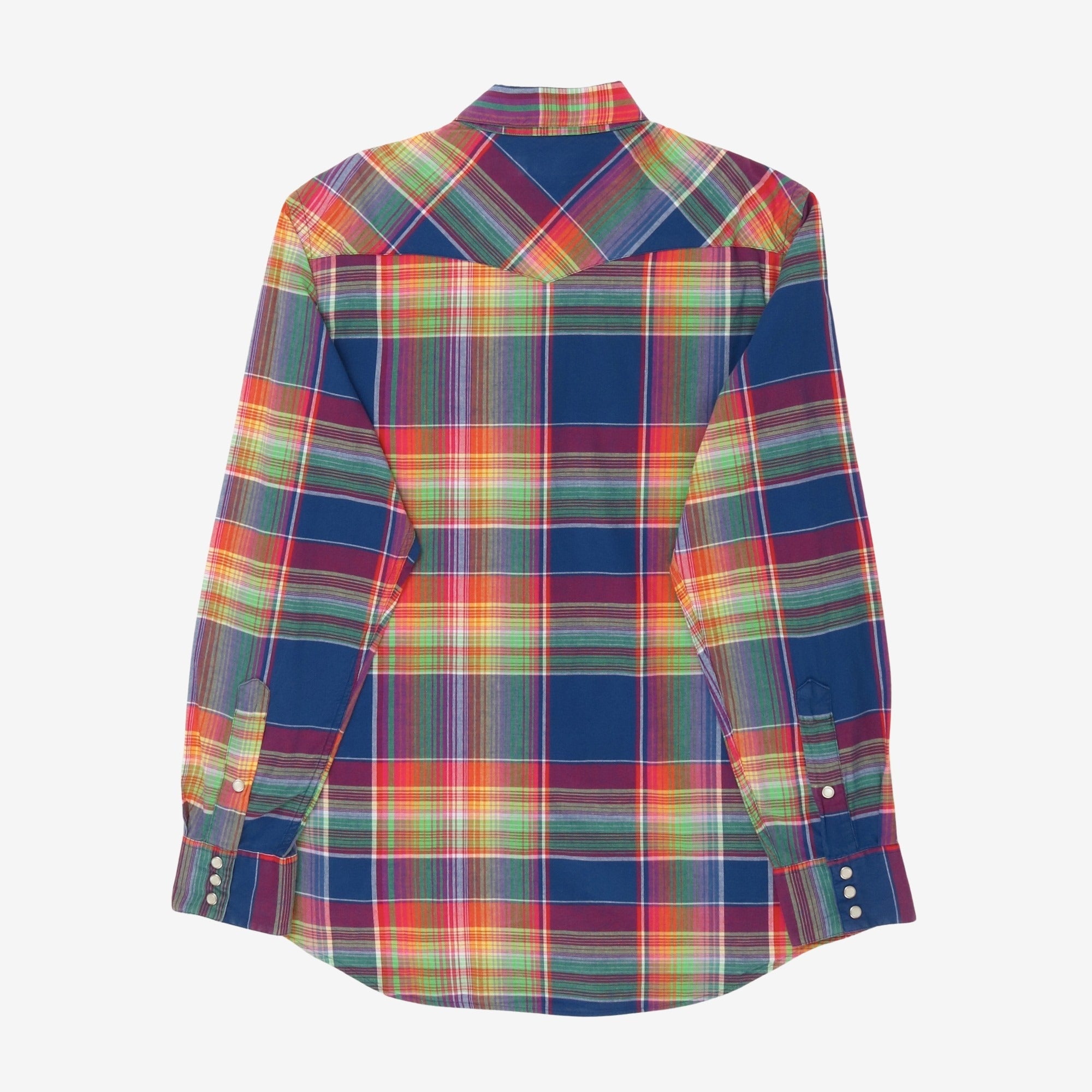 Madras Check Western Shirt