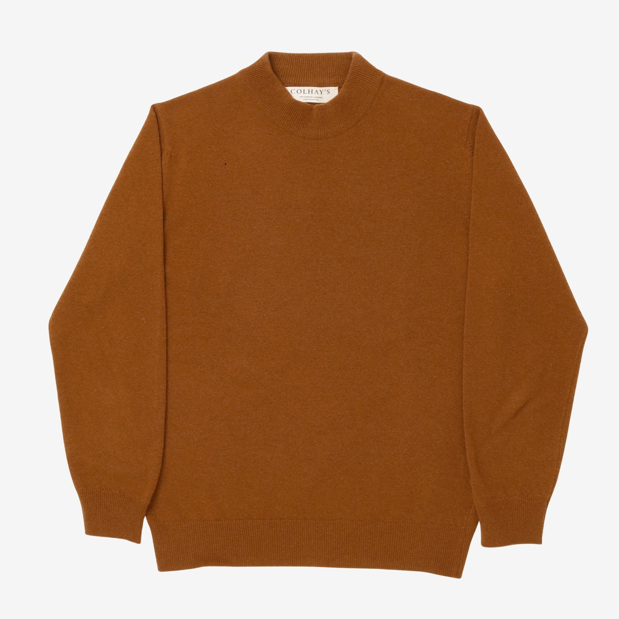 Lambswool Mock Neck Sweater