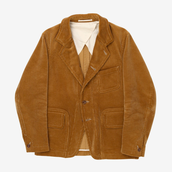 Blazer Meeting Street Homme En Velours Côtelé Marron - 2 Boutons - Taille 46L - Occasion Très Bon état