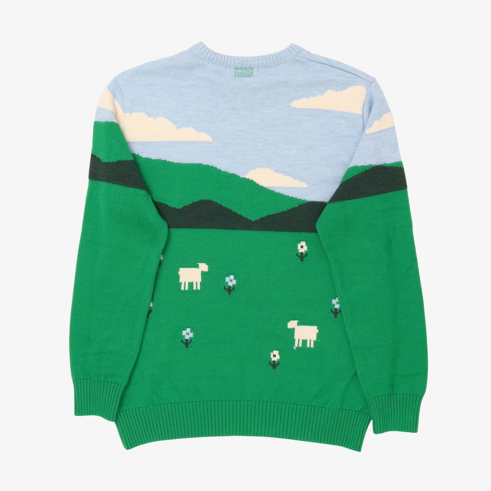 Bottle Green Knitted Crewneck