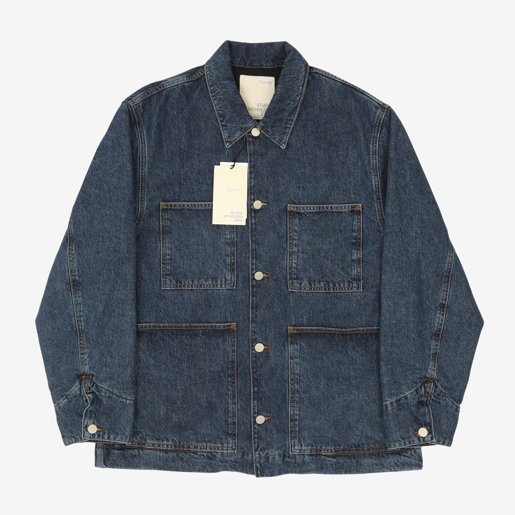 Padded Denim Chore Jacket (Zara)