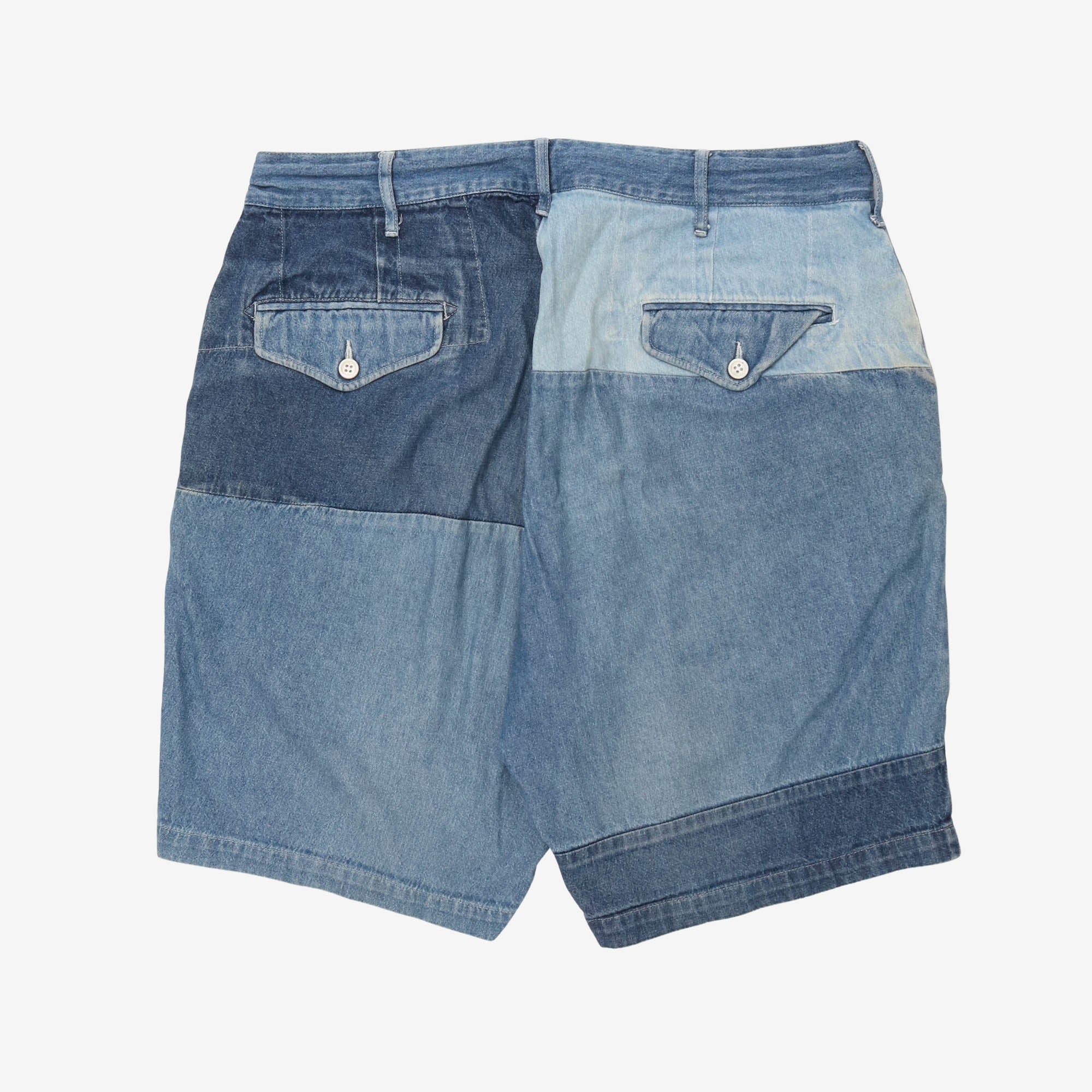 Ghurka Patchwork Denim Shorts