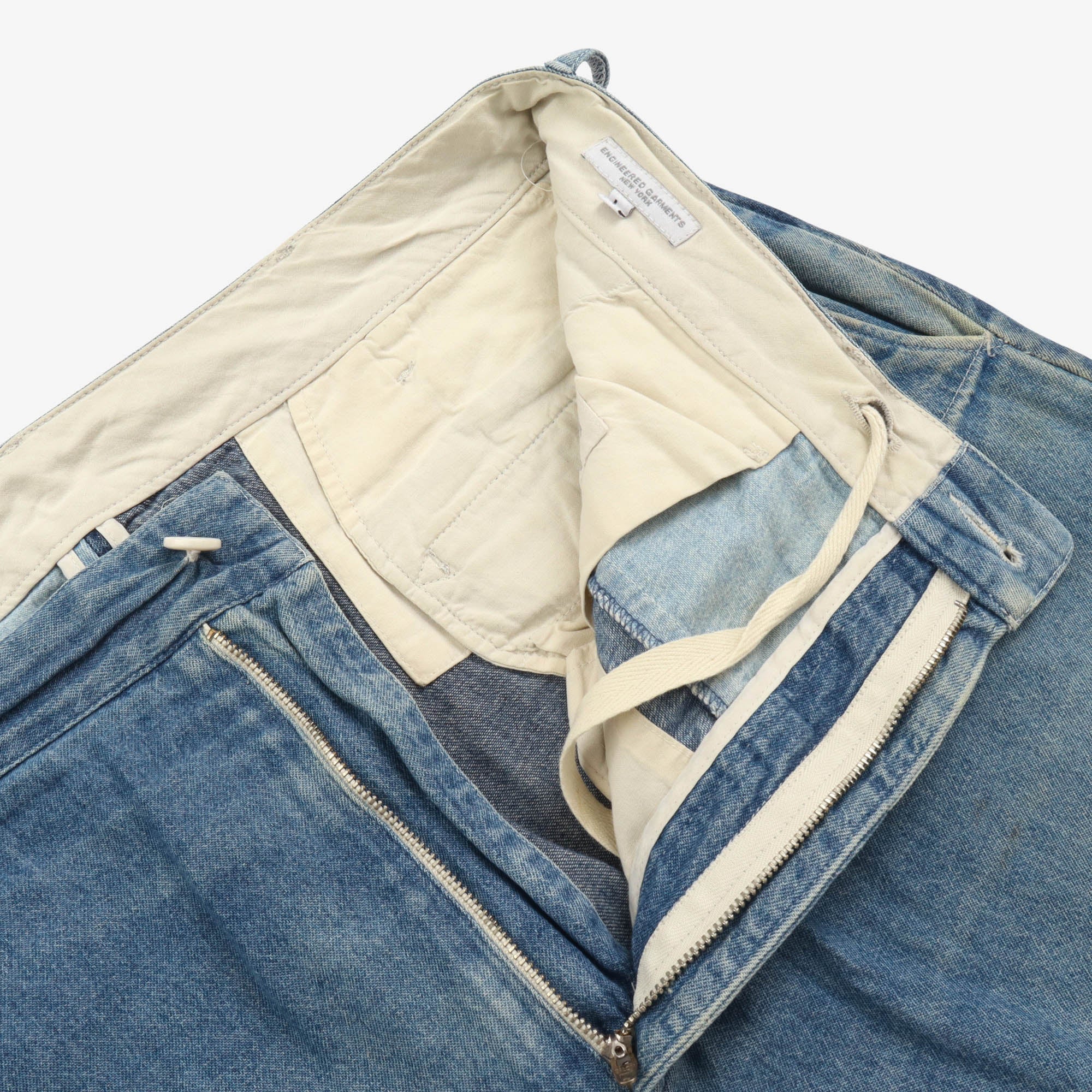 Ghurka Patchwork Denim Shorts