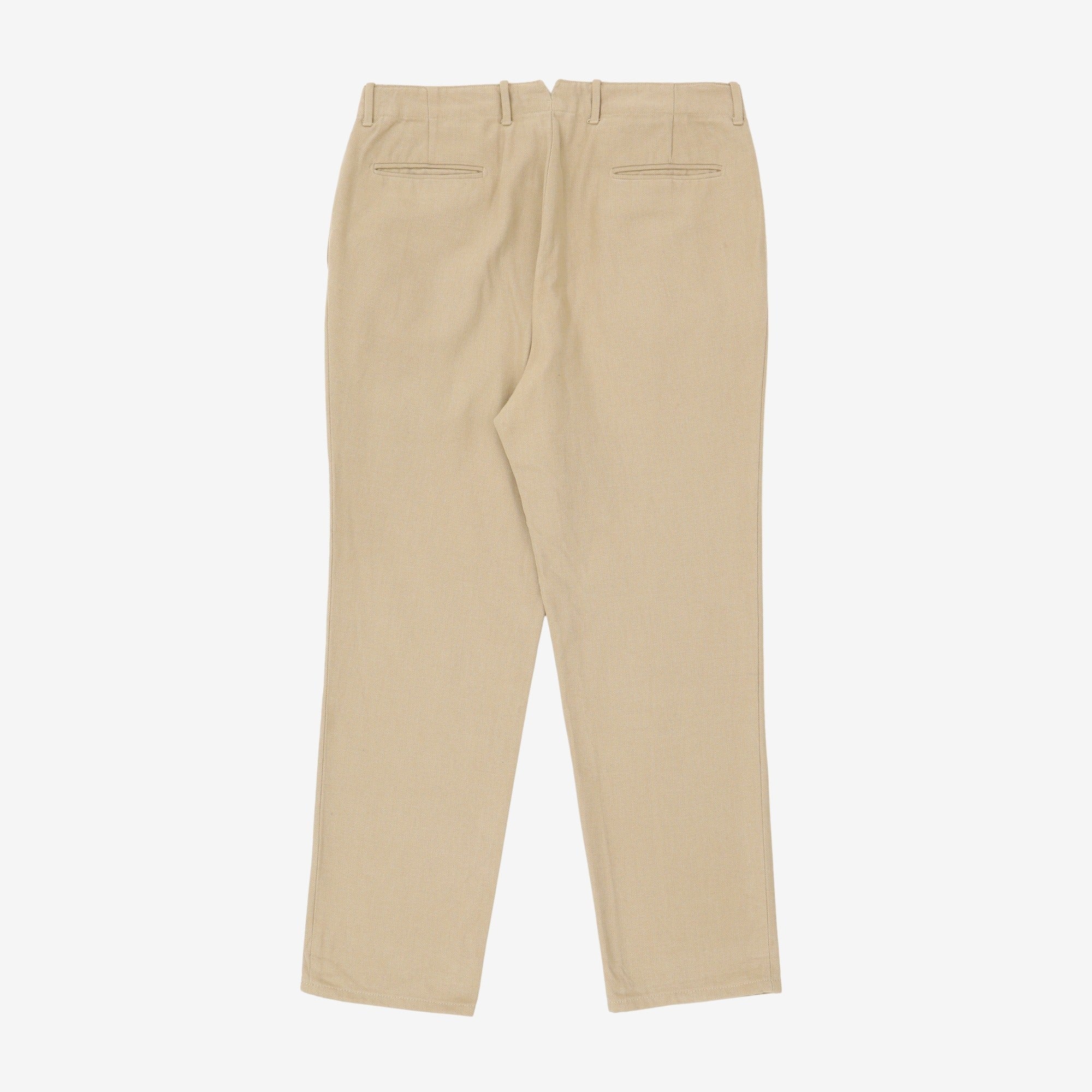 Duck Canvas Pleated Trousers