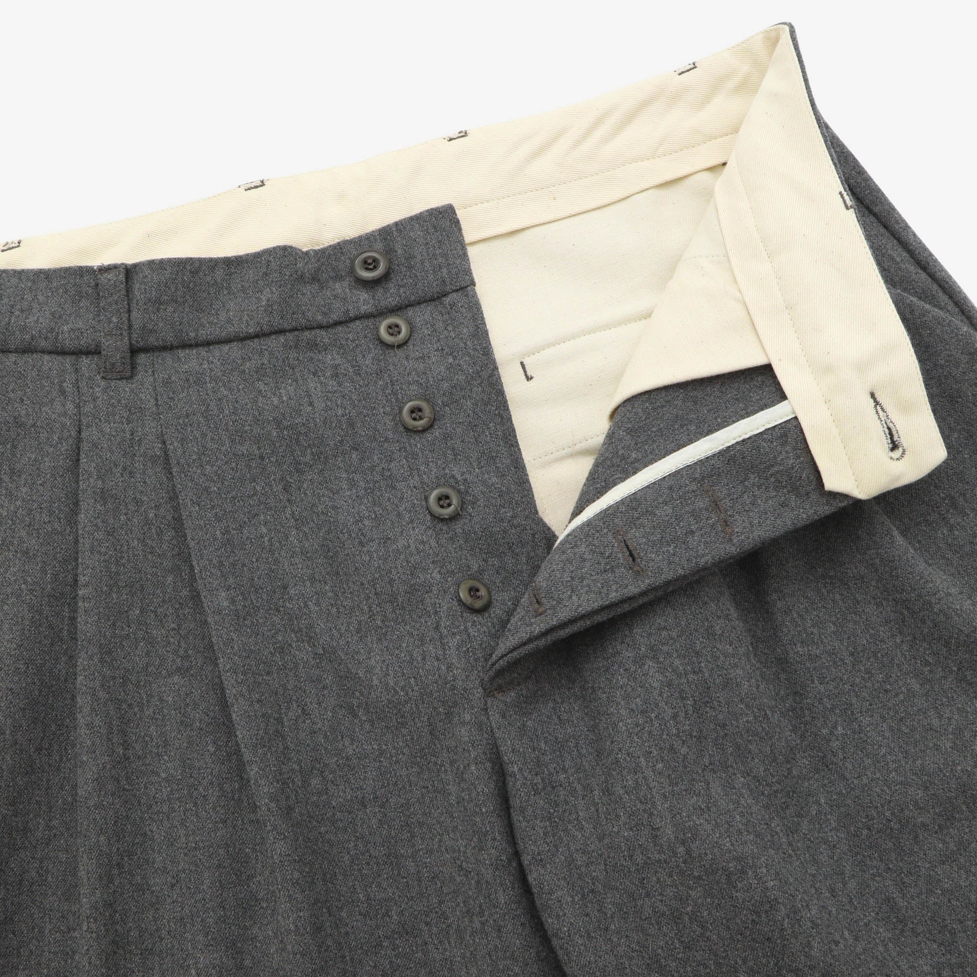 Serge Pleated Trousers (34W x 29.5L)