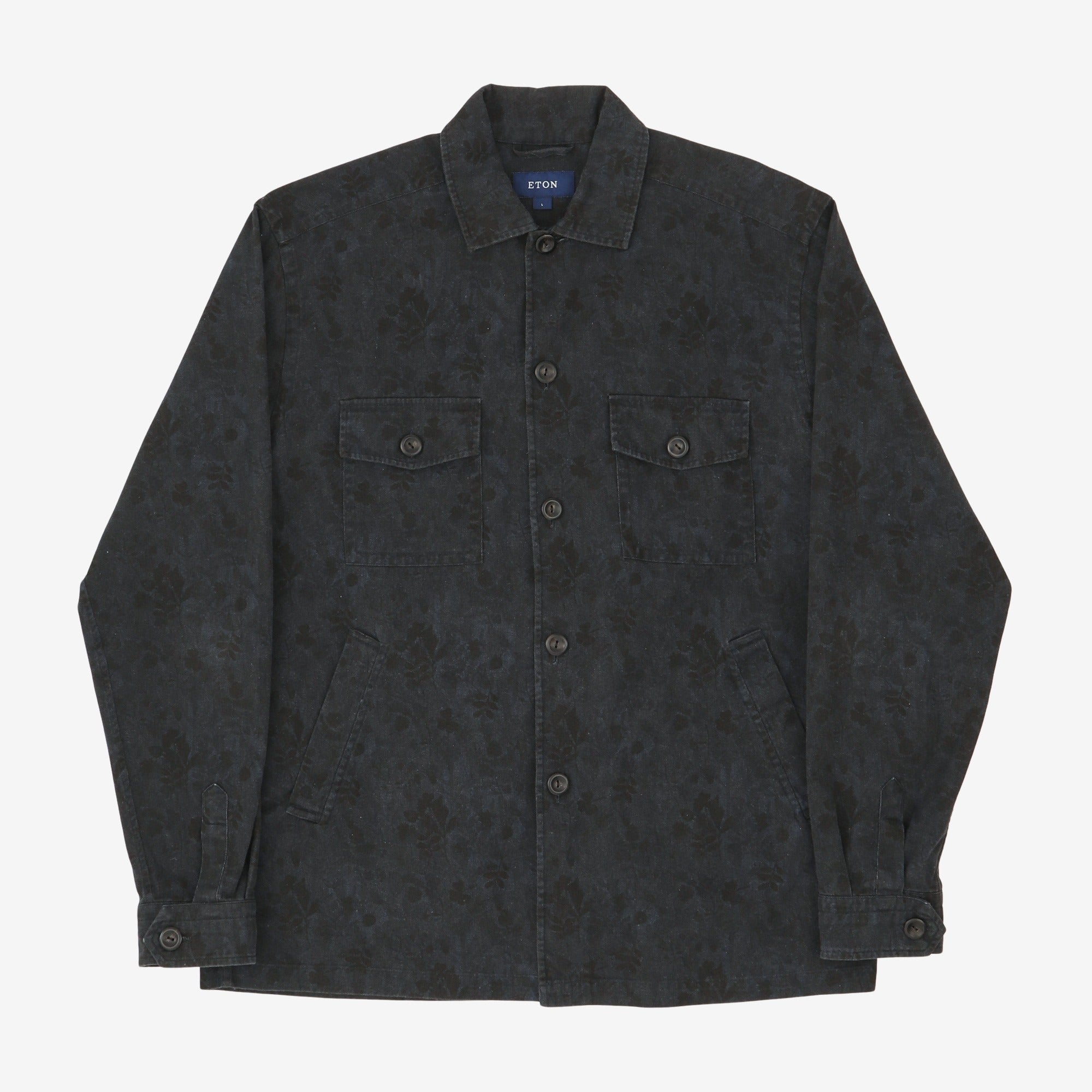 Gabardine Print Overshirt