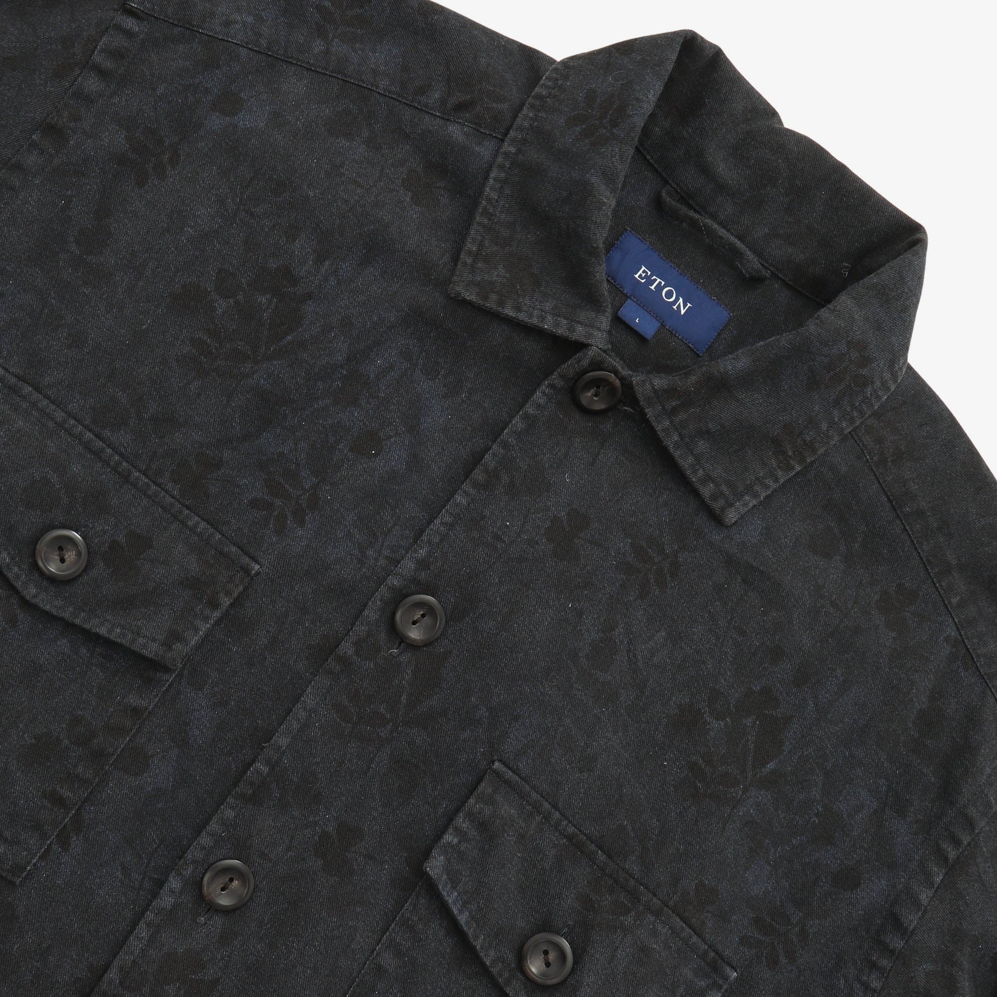 Gabardine Print Overshirt