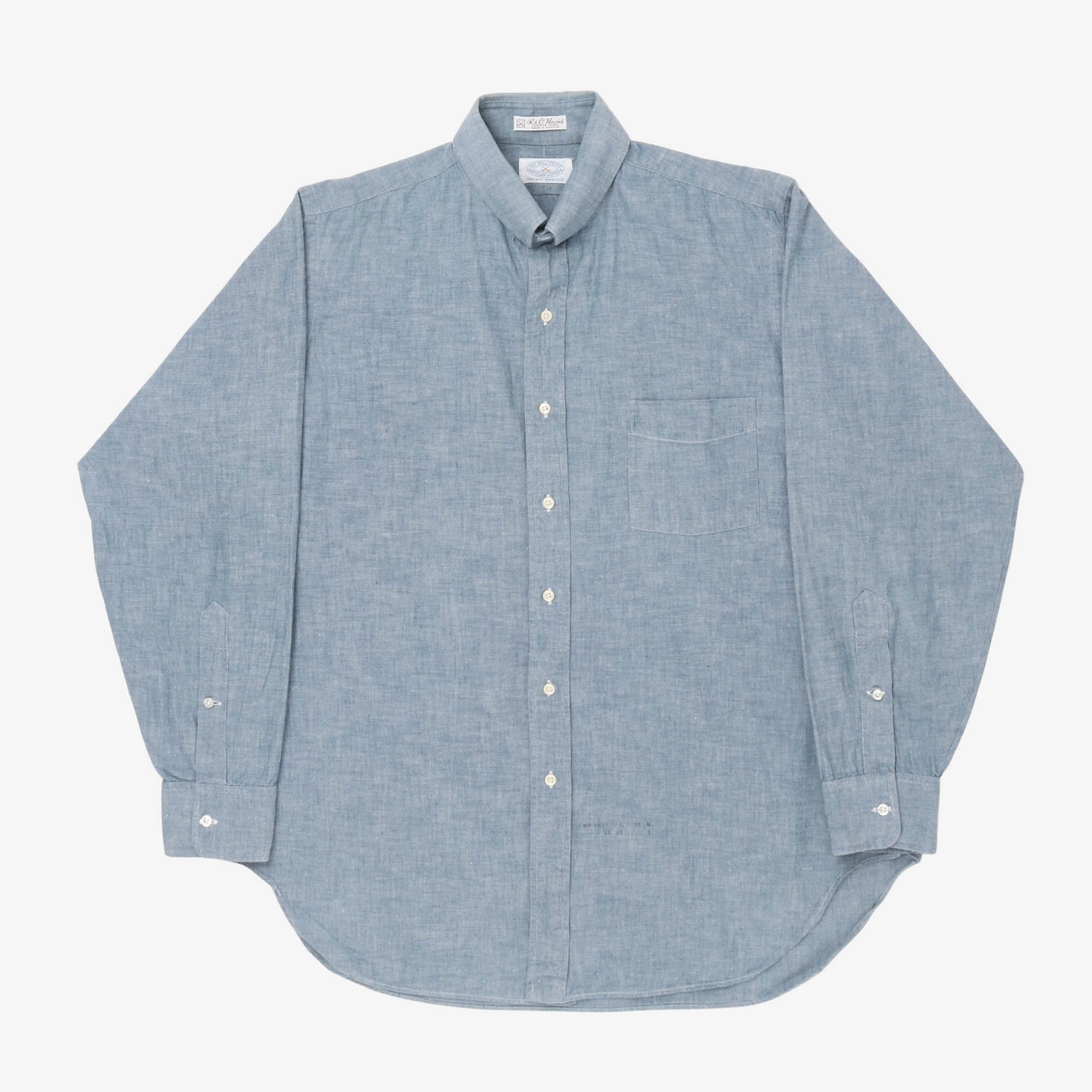Snap Collar Oxford Shirt
