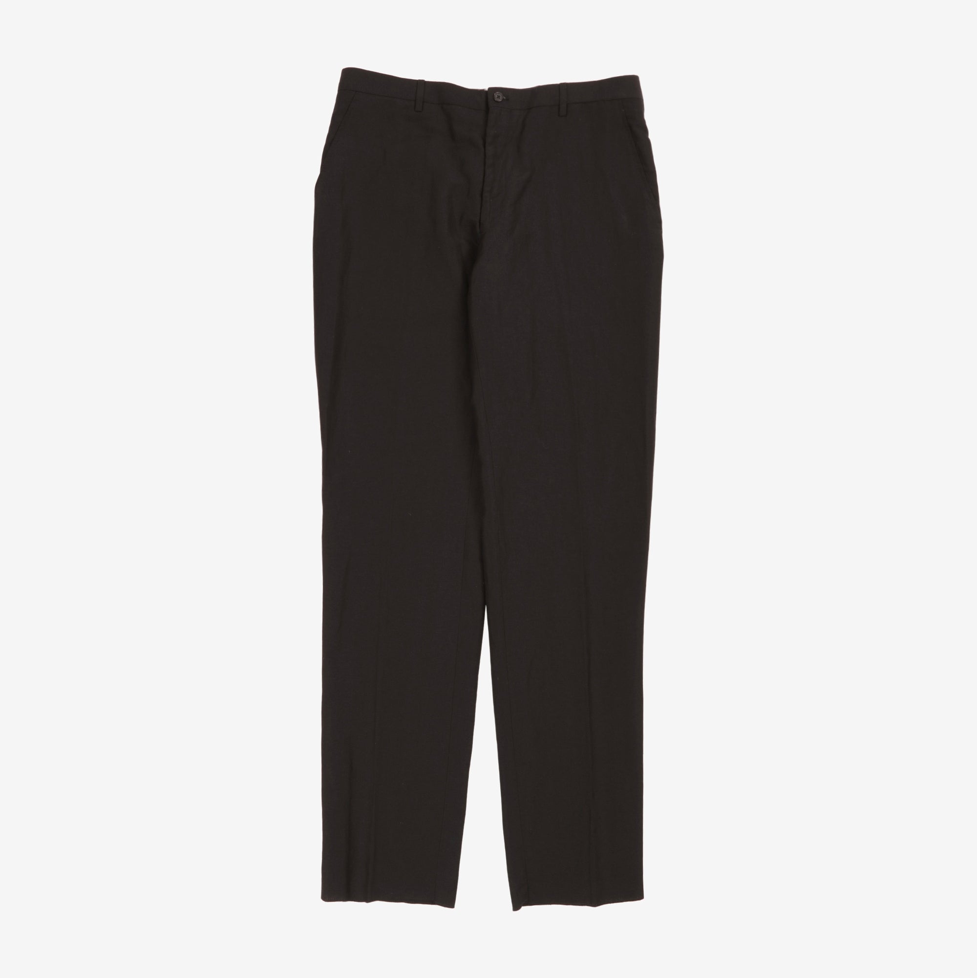 Wool Linen Hopsack Trousers (36W x 37.5L)