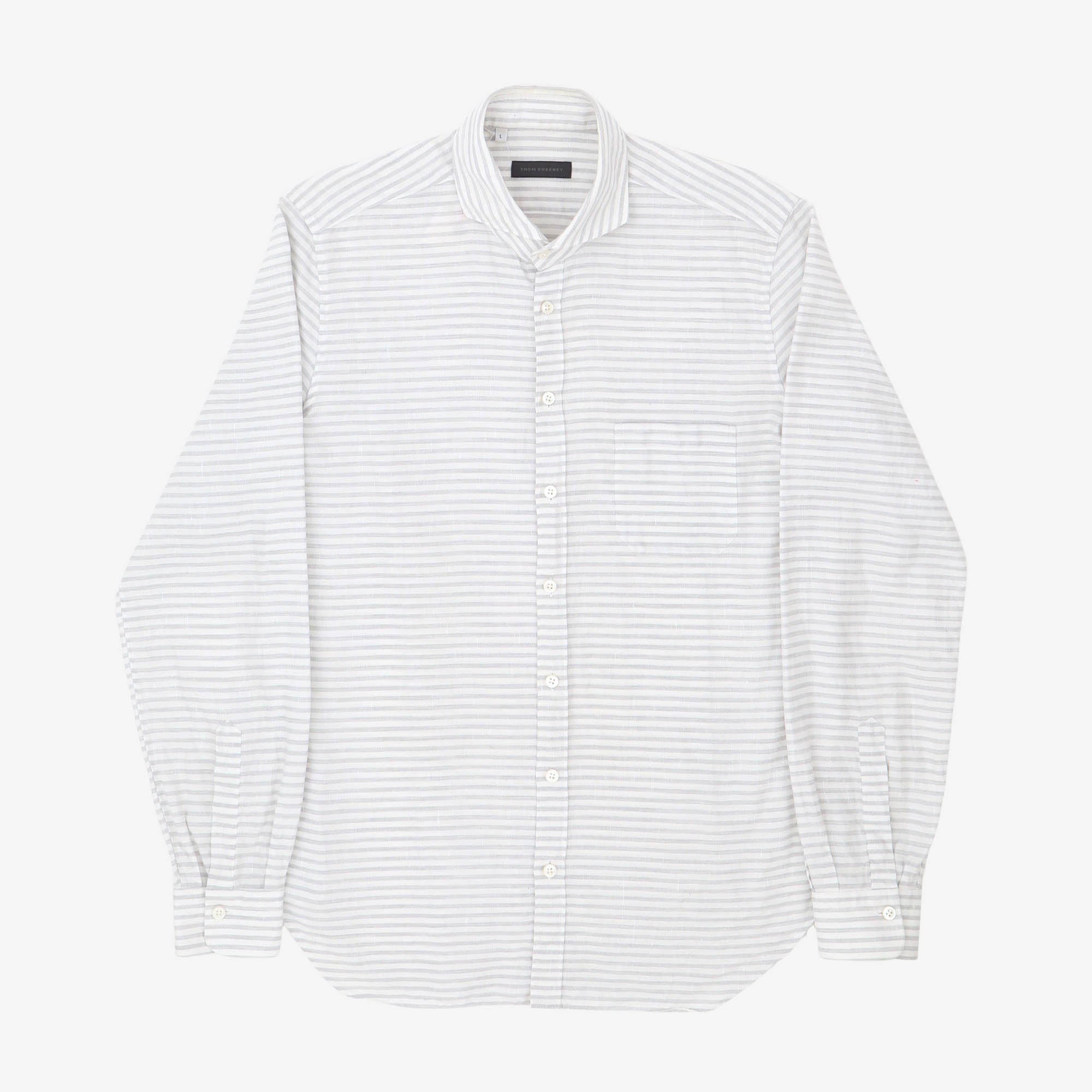 Striped Linen Blend Shirt