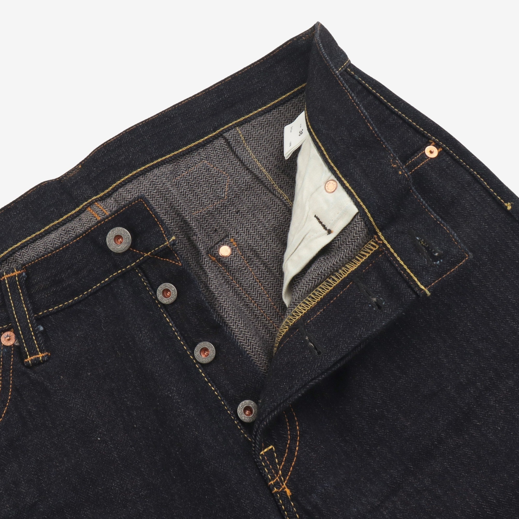 R2SL02 HBT Cinch Back Selvedge Denim (34W X 25.5L)
