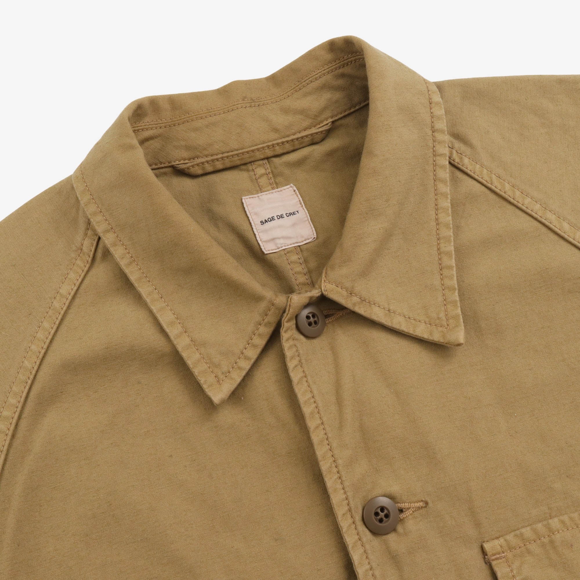 Linen Blend Work Jacket