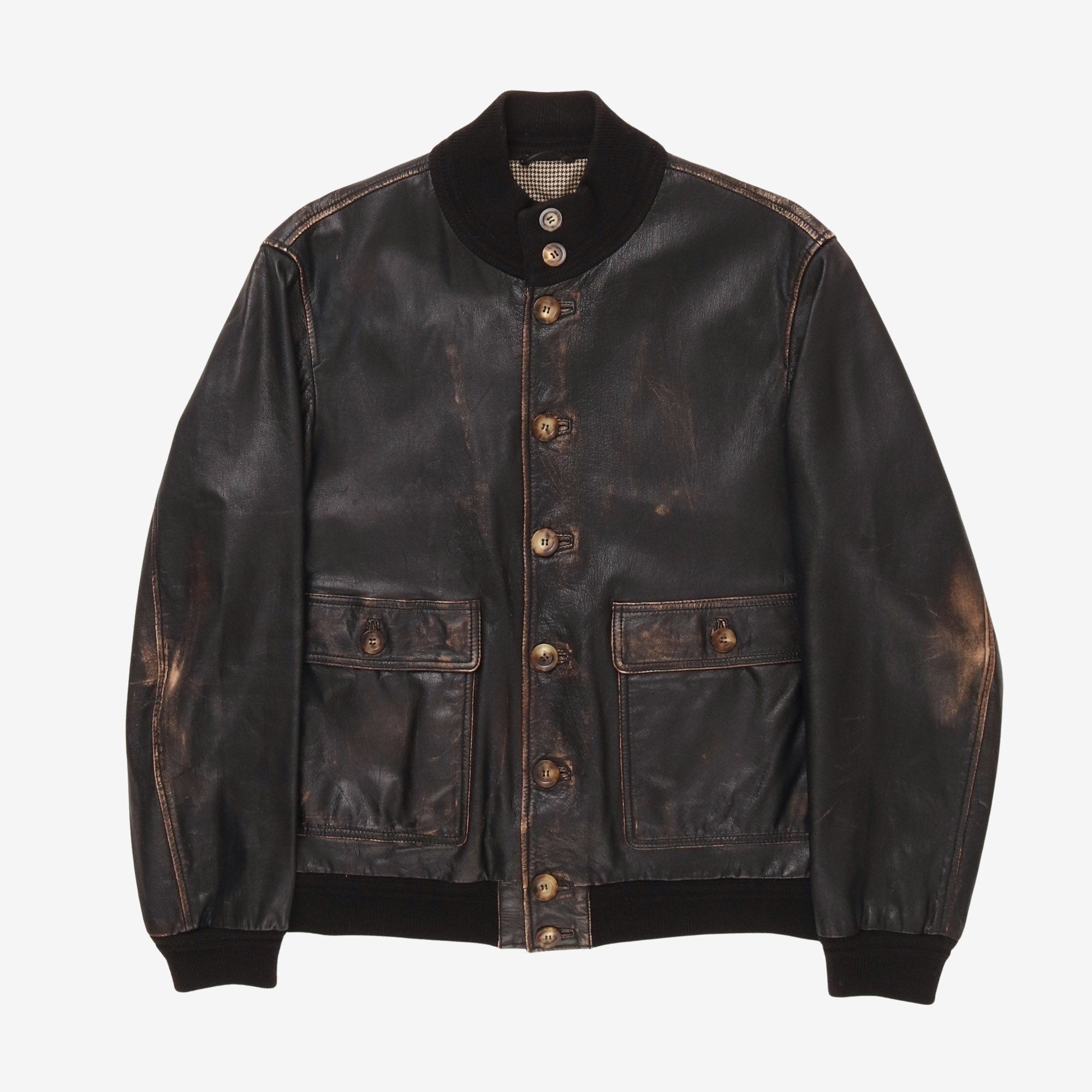 Valstarino Leather Jacket (Faded Look)
