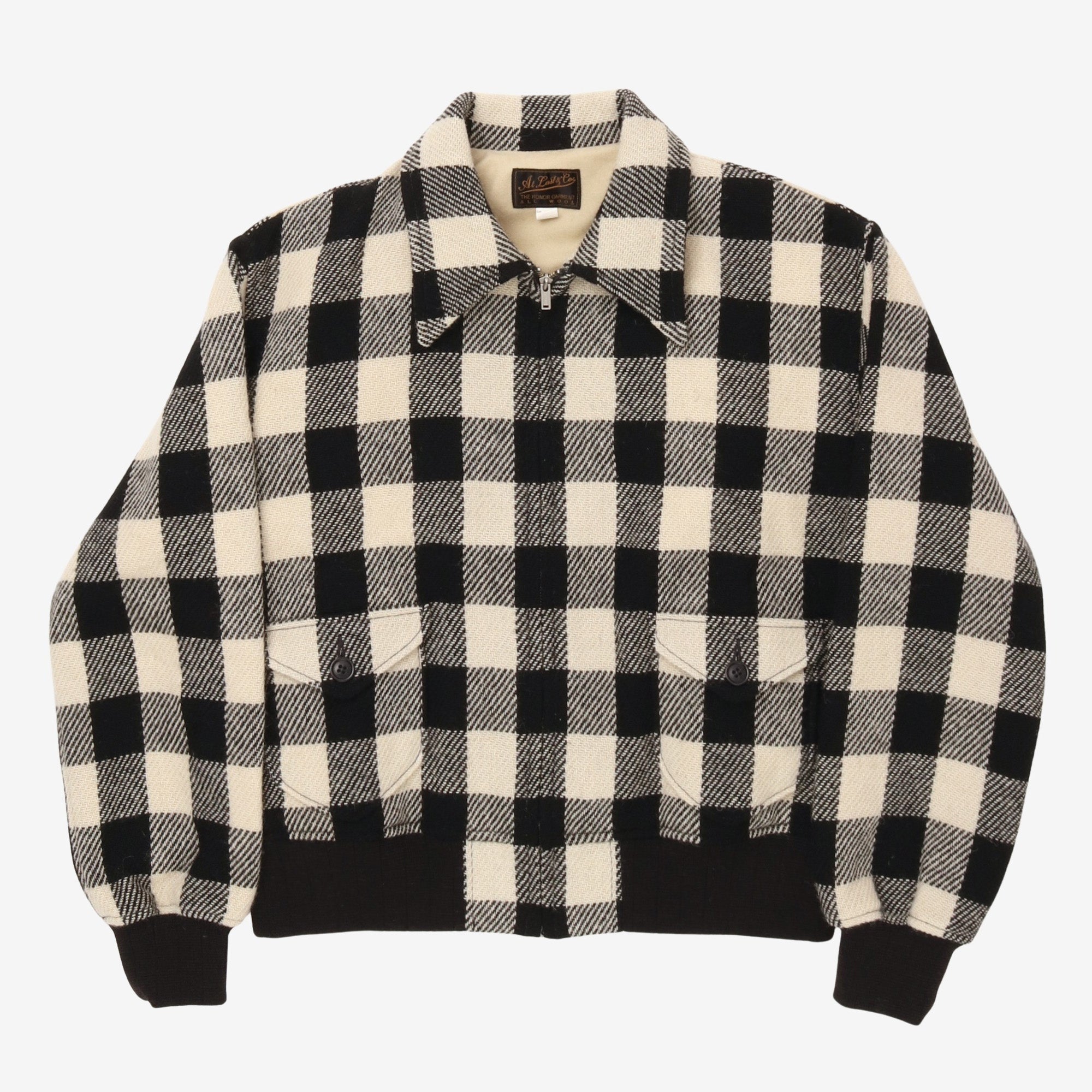 Wool Plaid Check Jacket