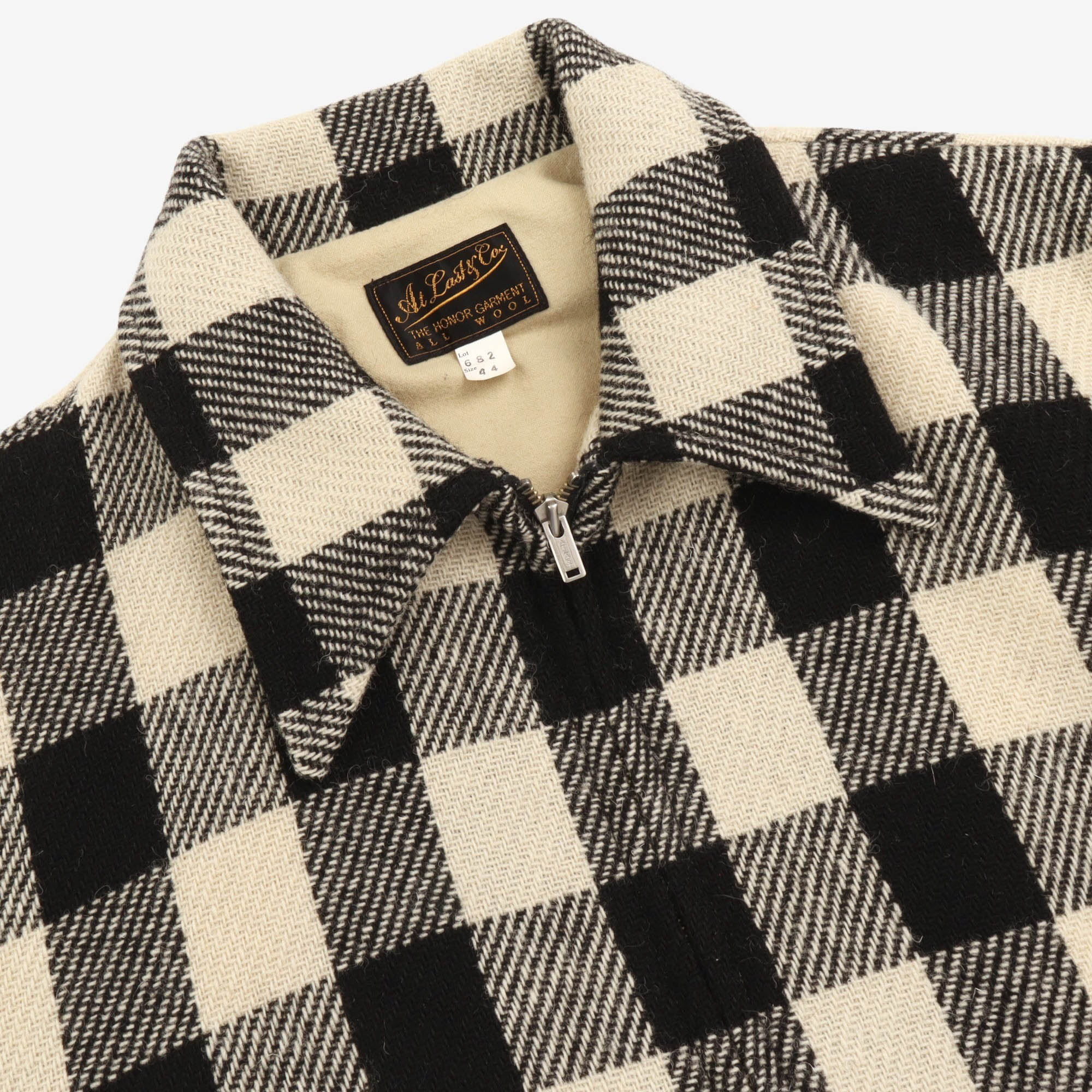 Wool Plaid Check Jacket