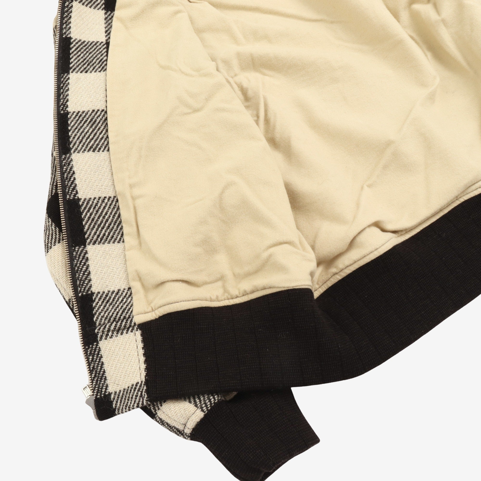 Wool Plaid Check Jacket