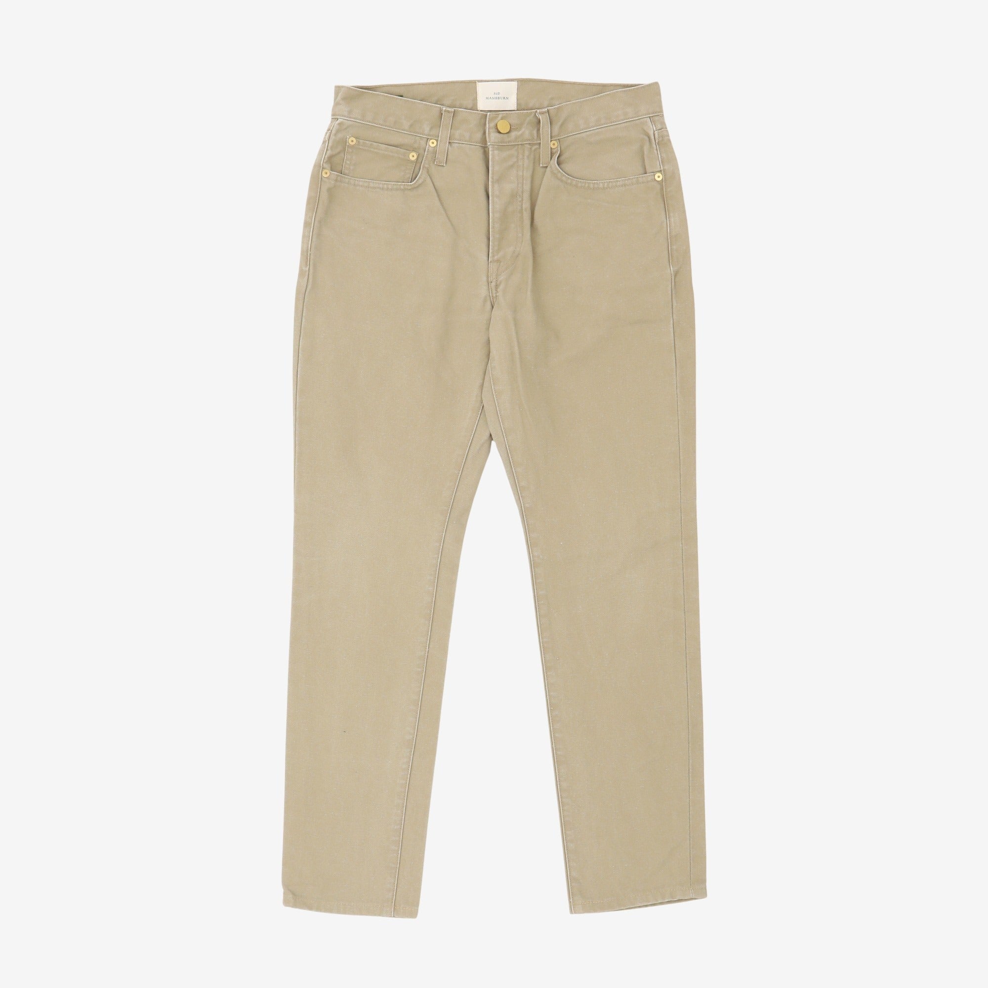 Slim Straight Canvas 5 Pocket Pant (30W X 28.5L)