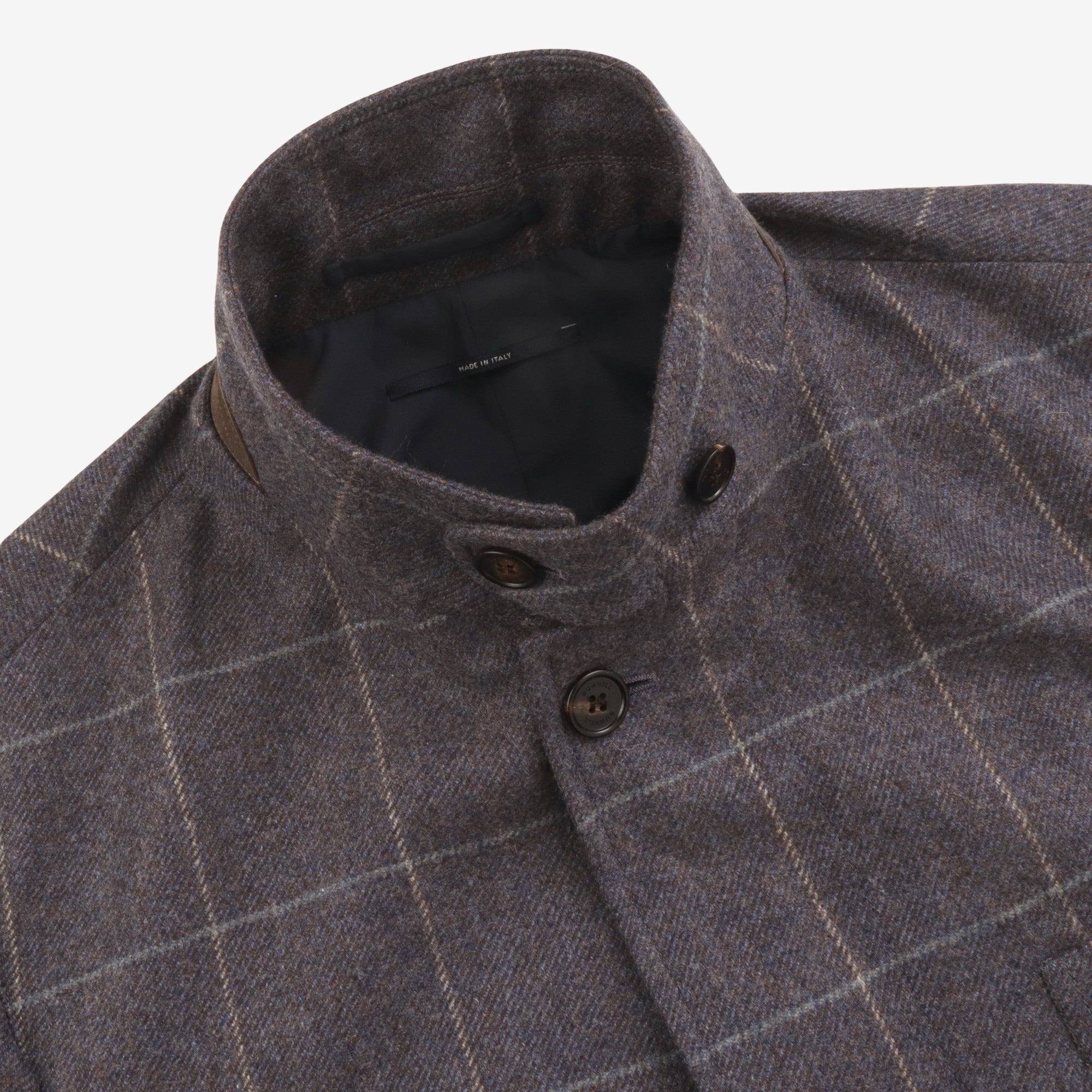 Cashmere Windowpane Hacking Jacket