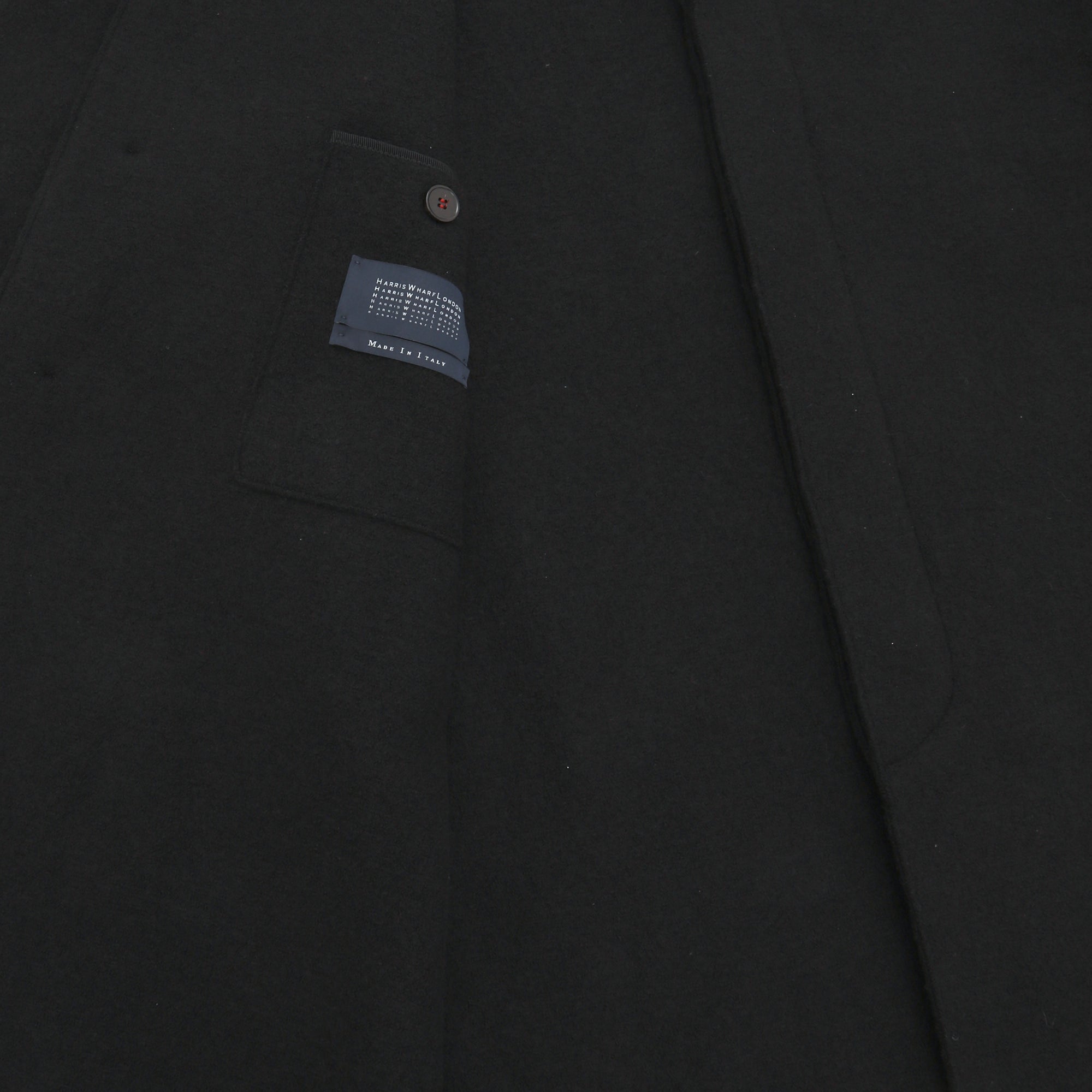 Boiled Wool Fly Front Raglan Coat